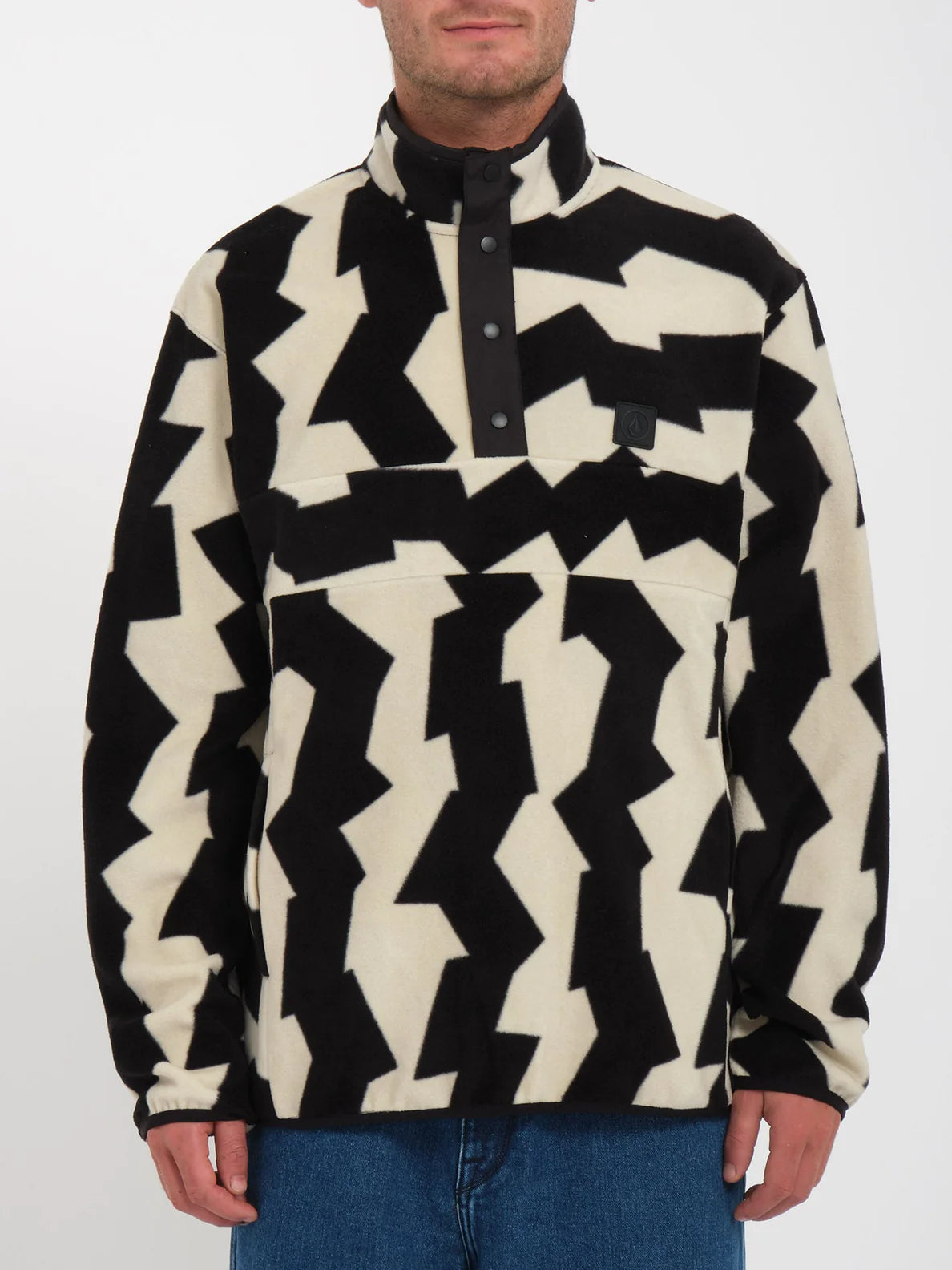 Volcom Error92 Mock Neck Fleece – Schmutziges Weiß