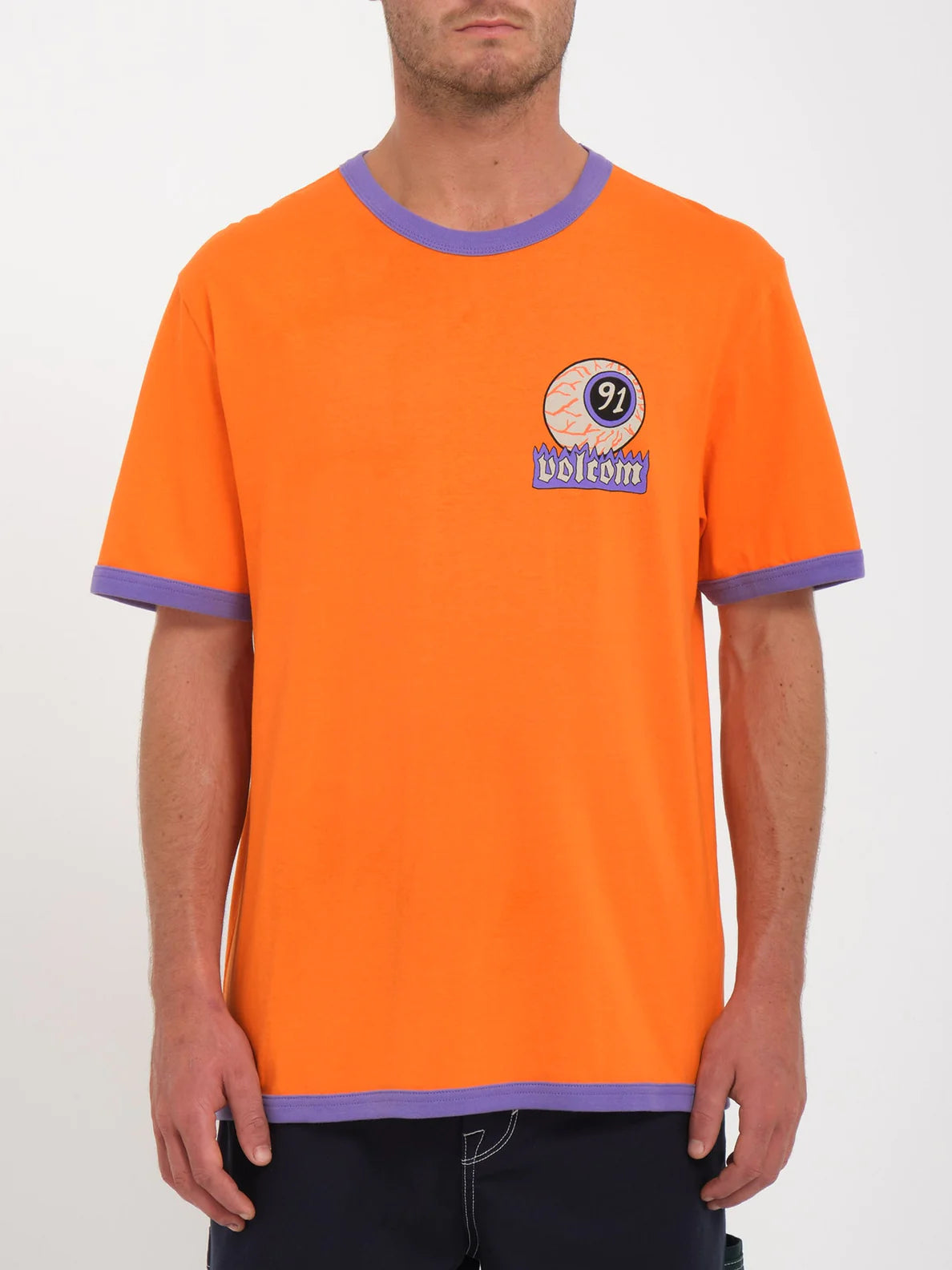 Camiseta Volcom Nando Von Arb Ringer - Carrot | Camisetas de hombre | Camisetas manga corta de hombre | Volcom Shop | surfdevils.com