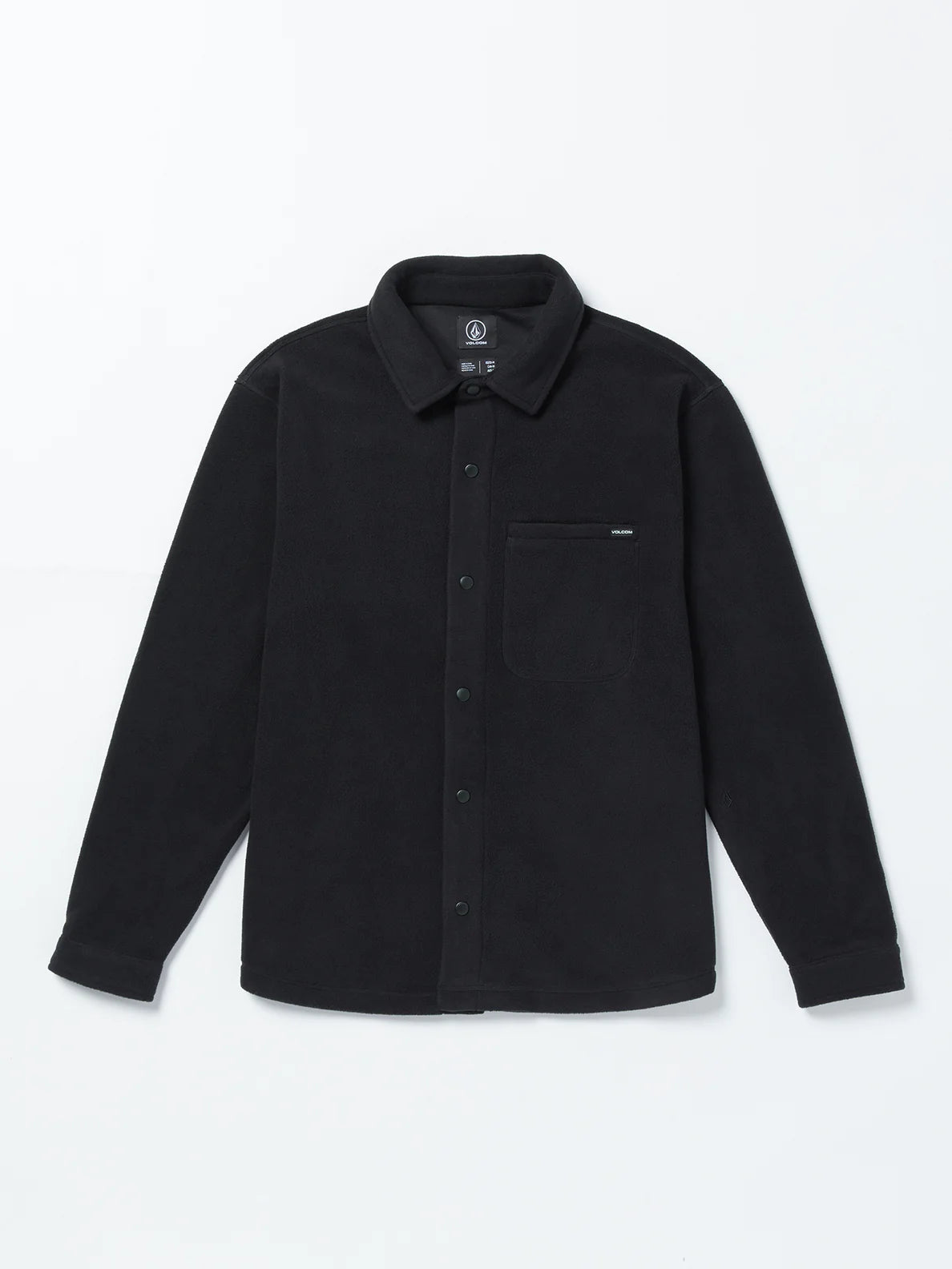 Camisa de Forro Polar Volcom Bowered Light - Black | Camisas de hombre | Camisas manga corta | Volcom Shop | surfdevils.com