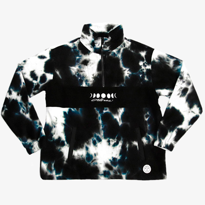 All One Moonphases Half Zip Fleece – Storm Tie Dye