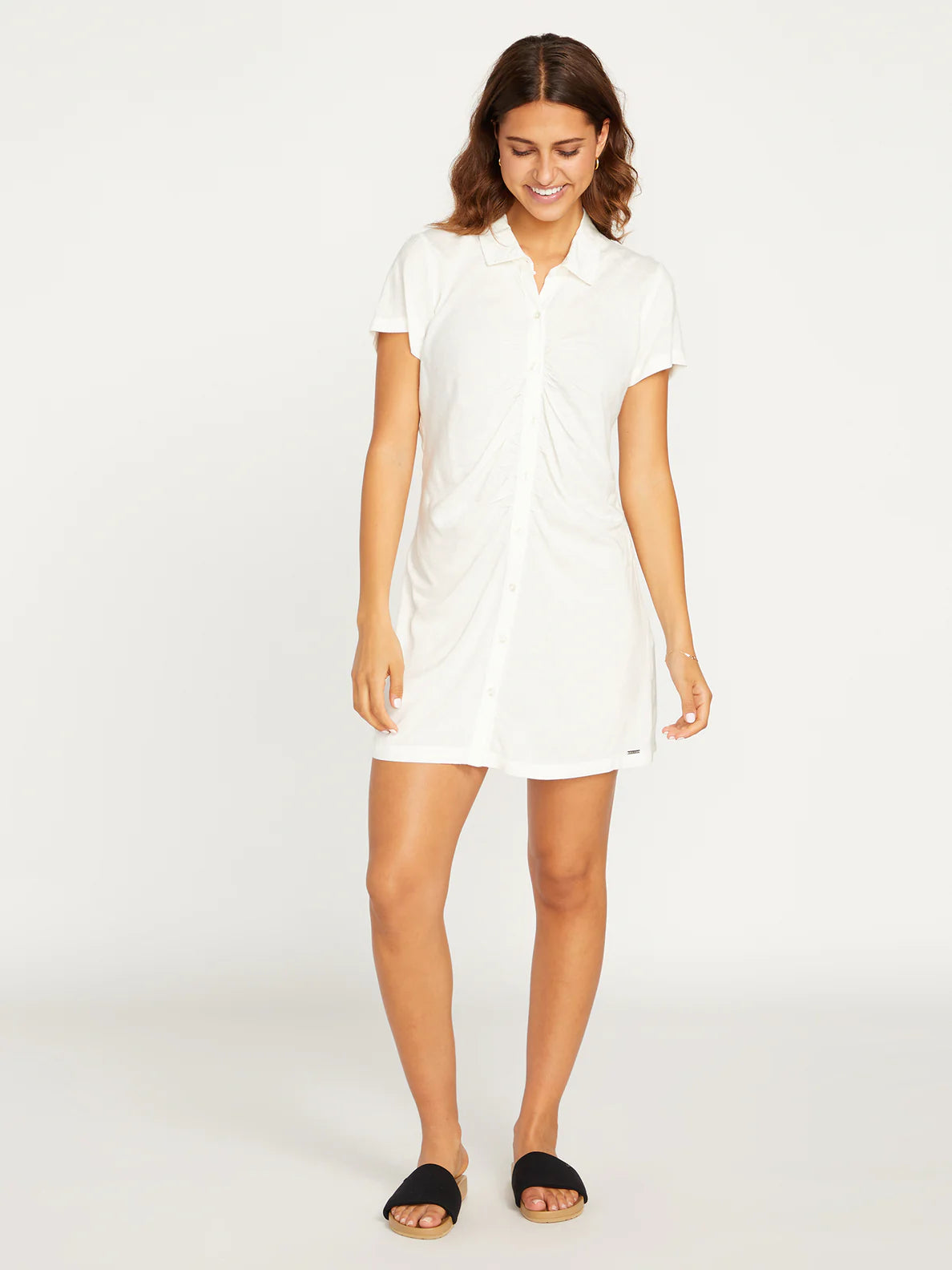 Vestido Volcom CoCo Ho Shirt Dress - Star White