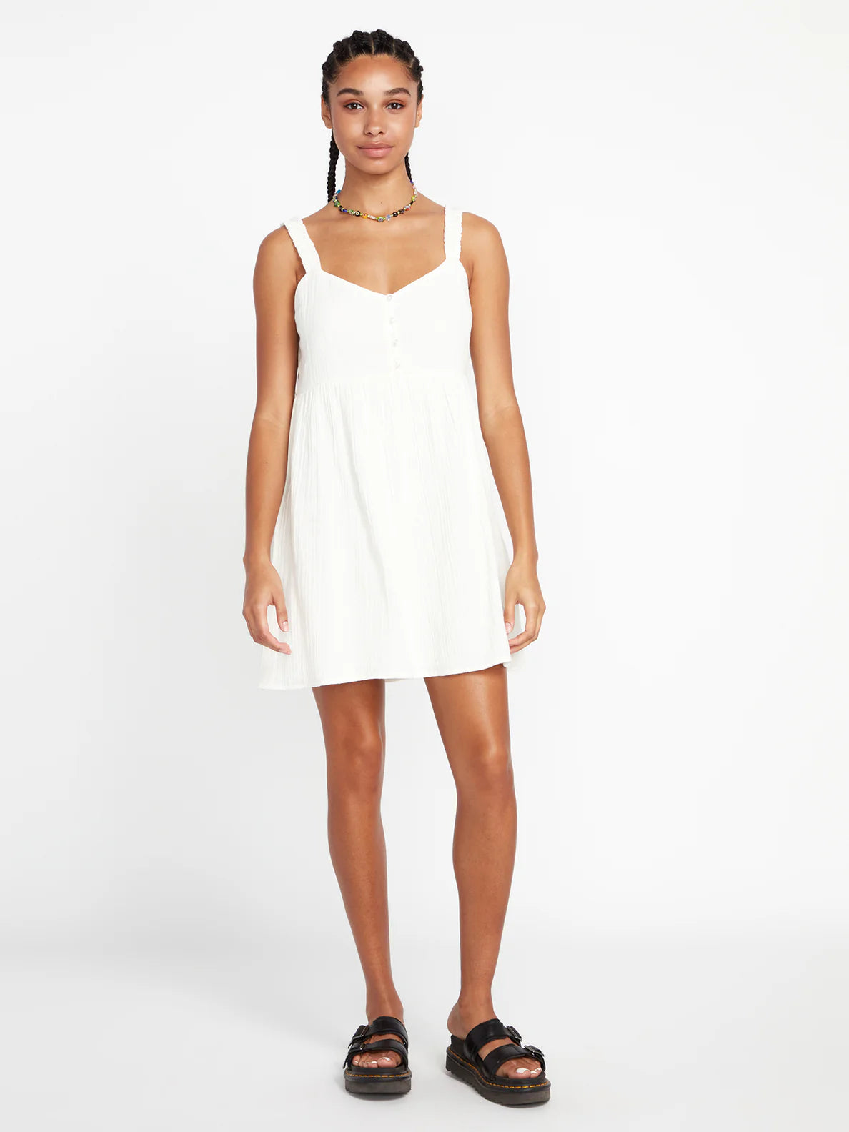 Vestido Volcom A Full Out Dress - Star White | Vestidos | Volcom Shop | surfdevils.com