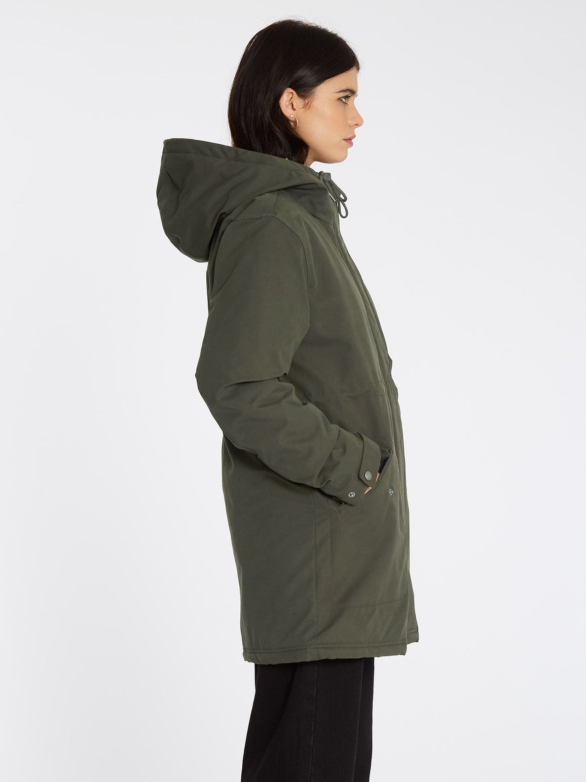 Volcom Lees is more 5k Parka Jacket - Rinsed Black