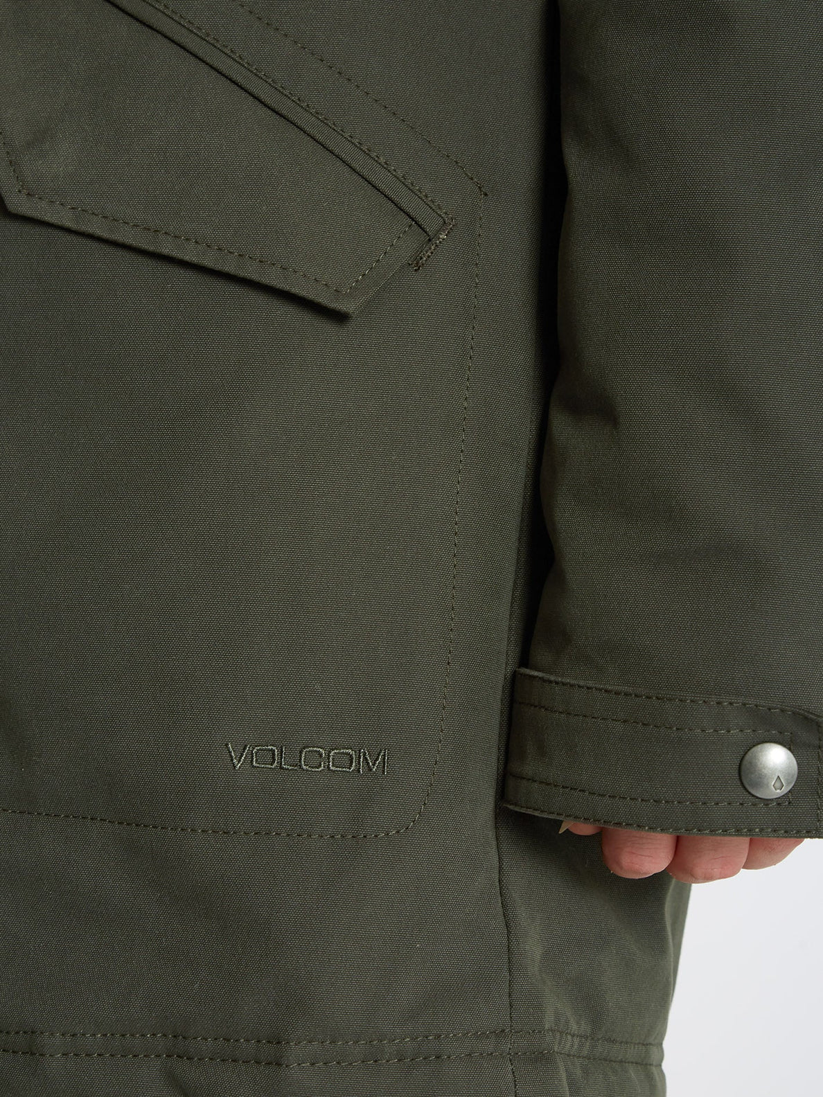 Volcom Lees is more 5k Parka Jacket - Rinsed Black