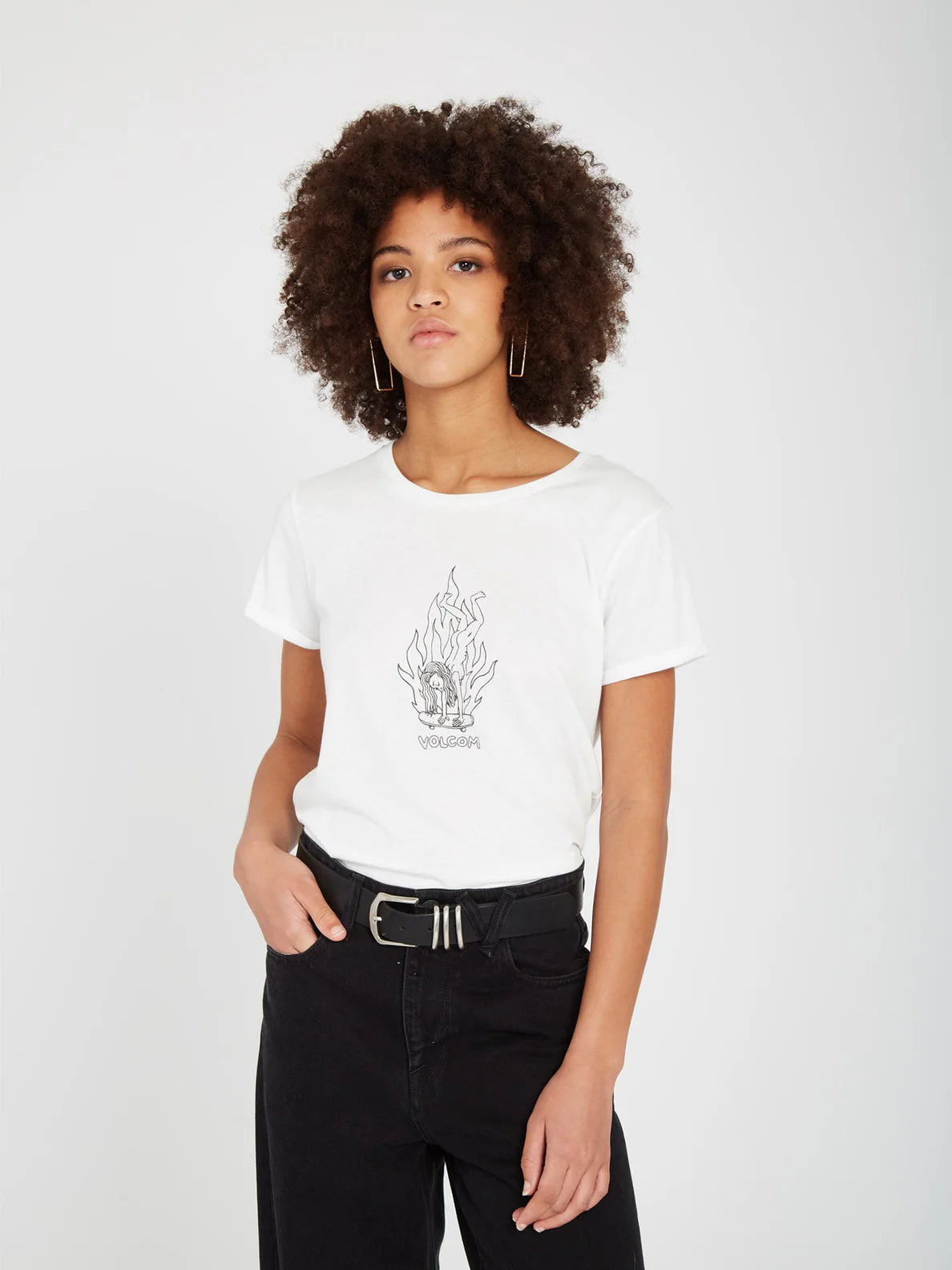T-Shirt pour Filles Volcom Radical Daze - Star White