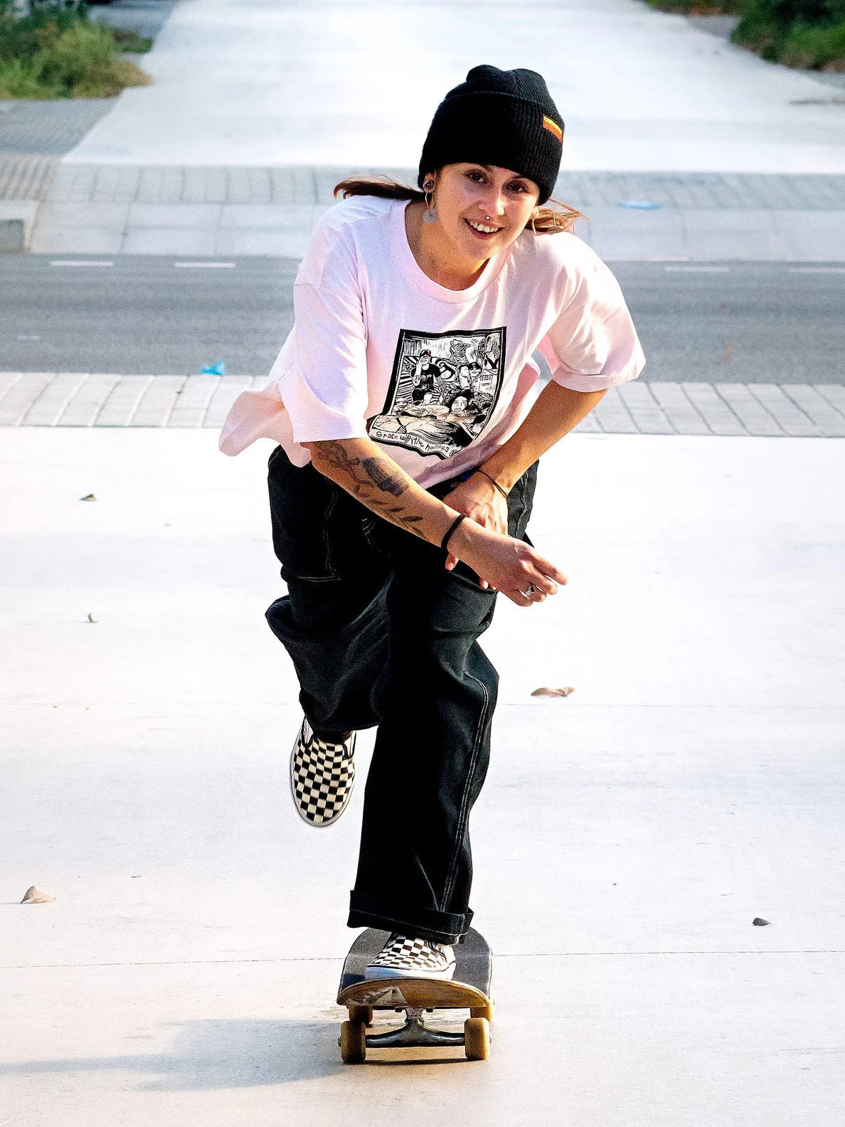 Volcom Drumstone Girl's T-Shirt - Lilac Ash