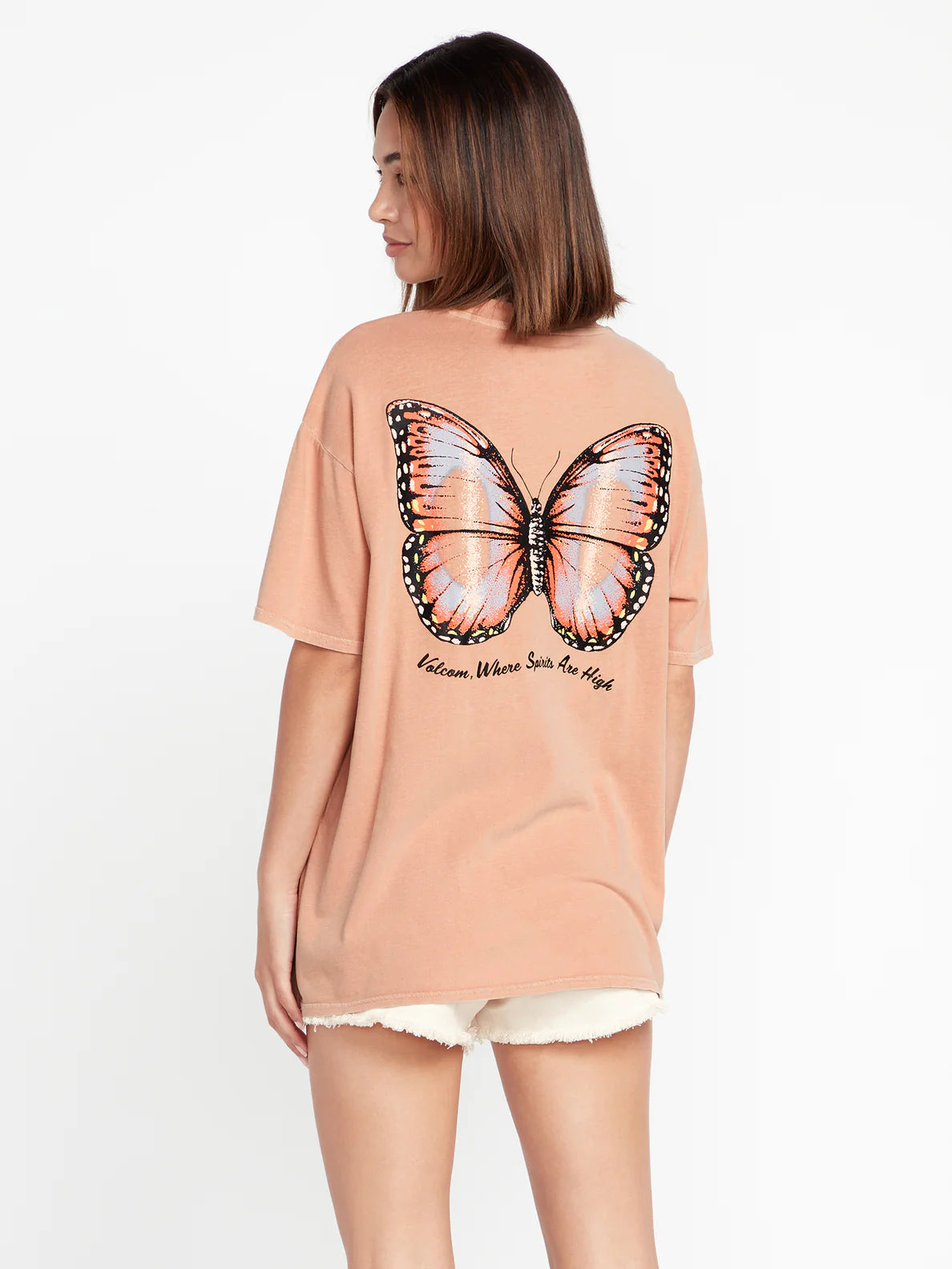 Volcom Stones Throw Tee Girl's T-Shirt - Clay