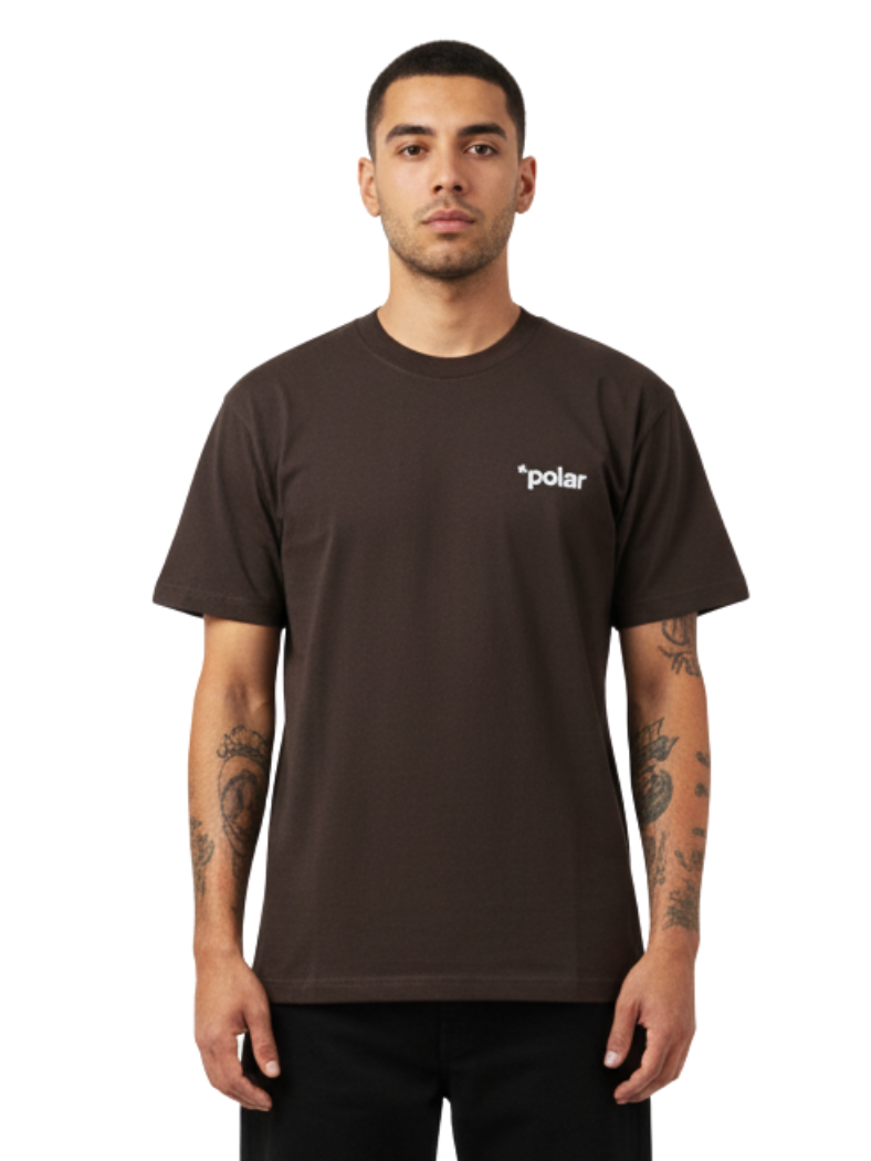 Polar Skate Co. Useless Wooden Dog Tee – Chocolate