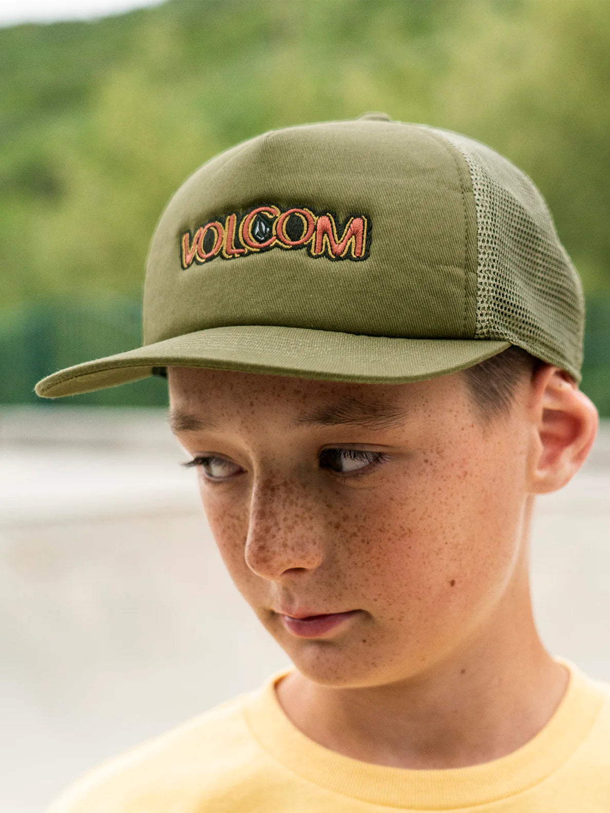 Cappellino per bambini Volcom Trux Cheese - Militare