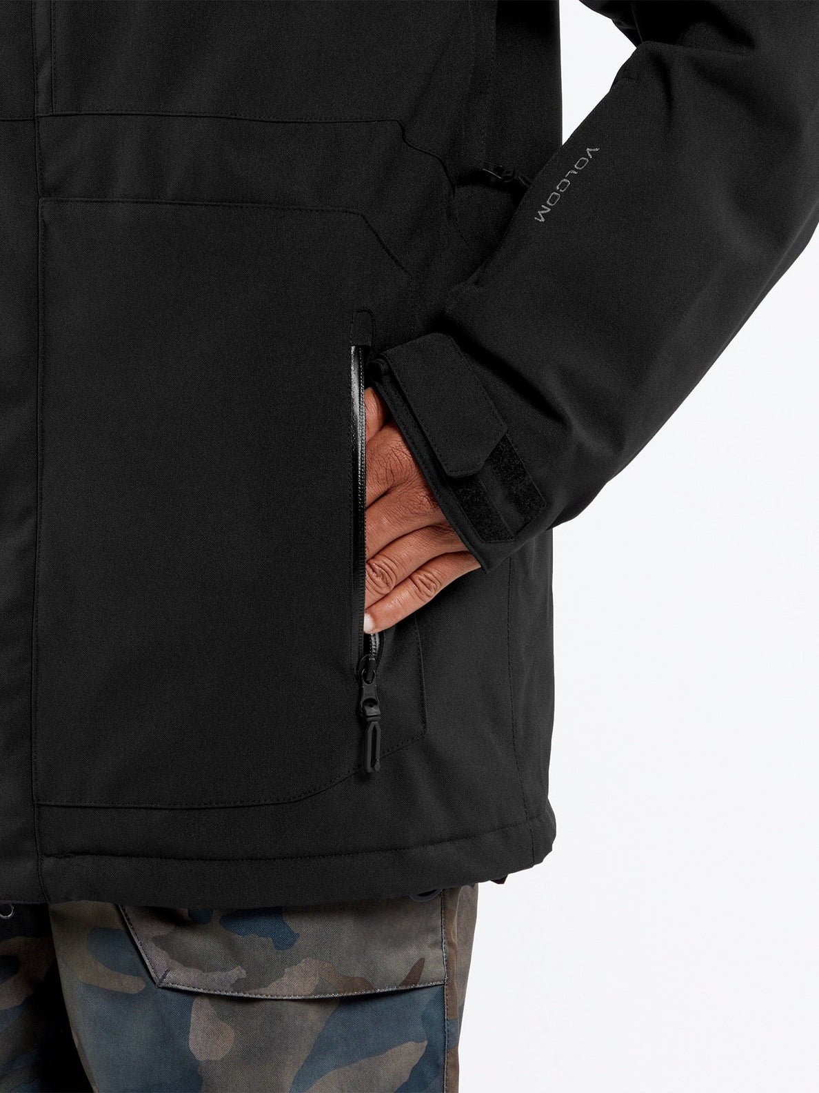 Giacca da snowboard isolata Volcom V.Co Op - Nera