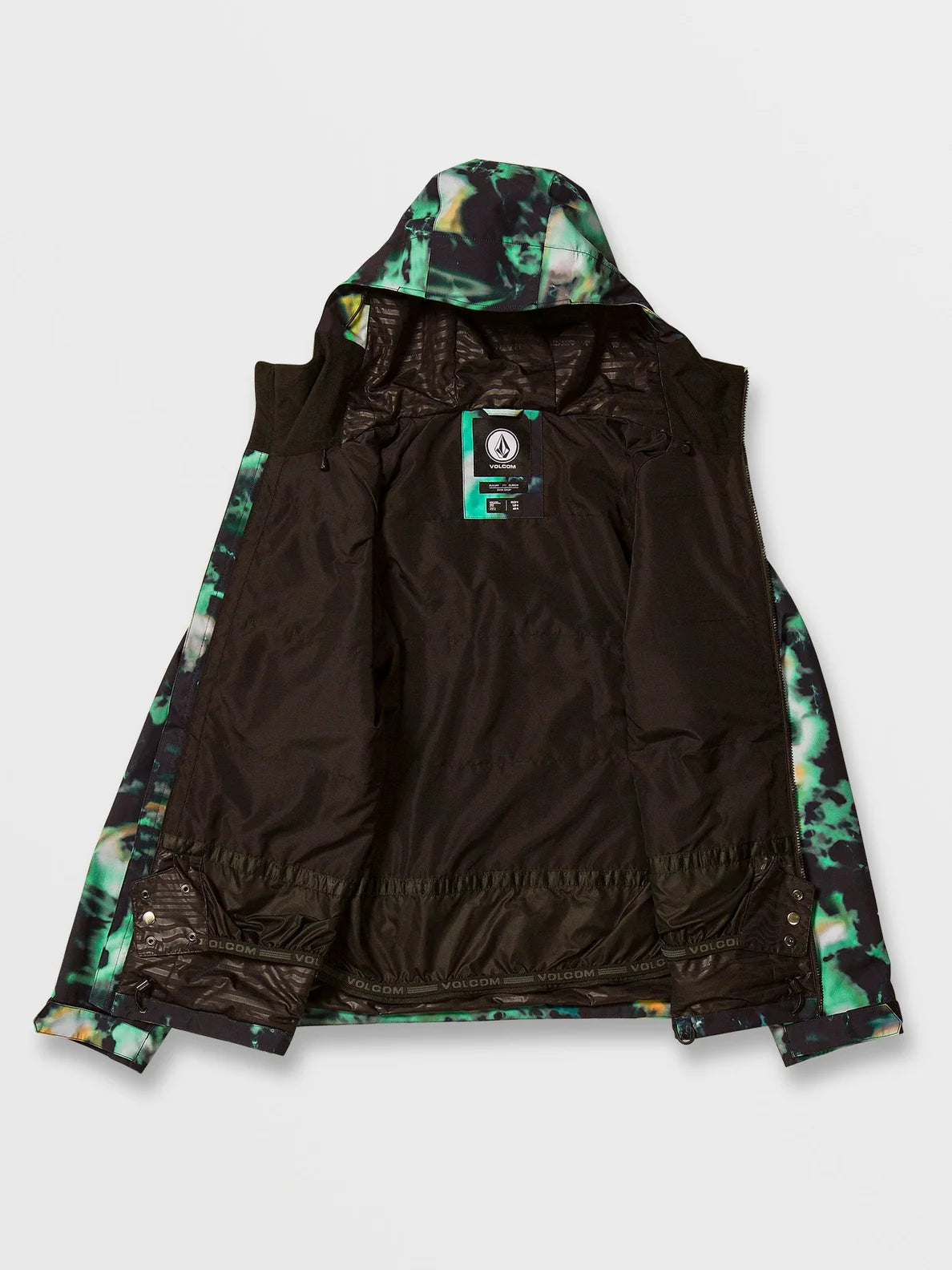 Giacca da snowboard isolata Volcom 2836 - Spritz nera