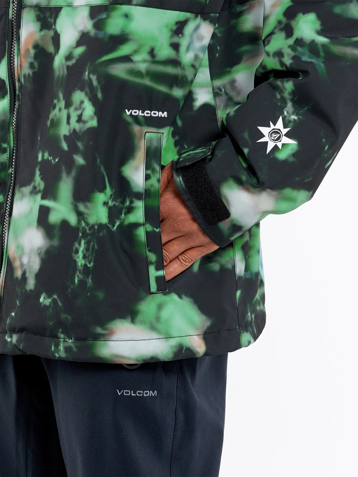 Giacca da snowboard isolata Volcom 2836 - Spritz nera