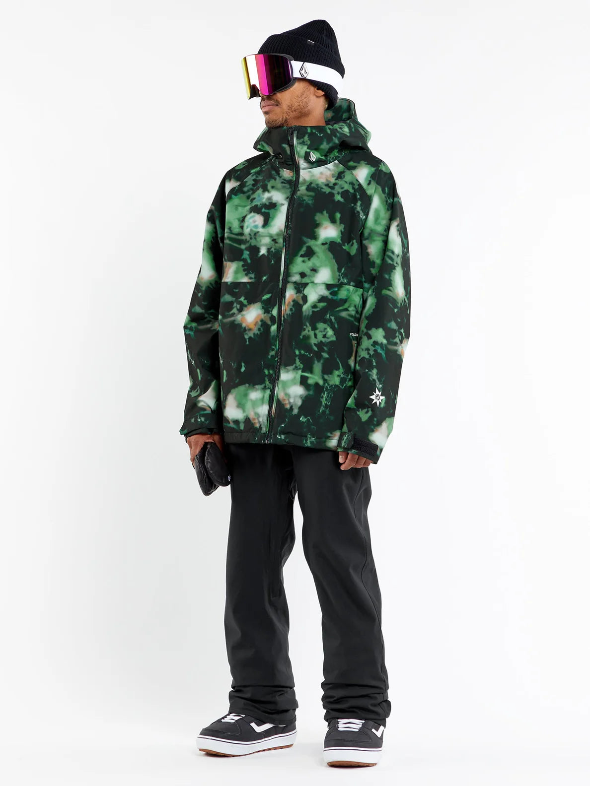 Giacca da snowboard isolata Volcom 2836 - Spritz nera