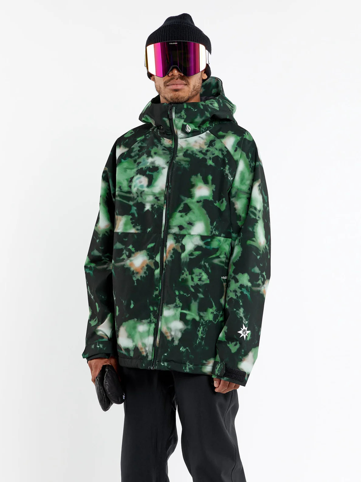 Giacca da snowboard isolata Volcom 2836 - Spritz nera
