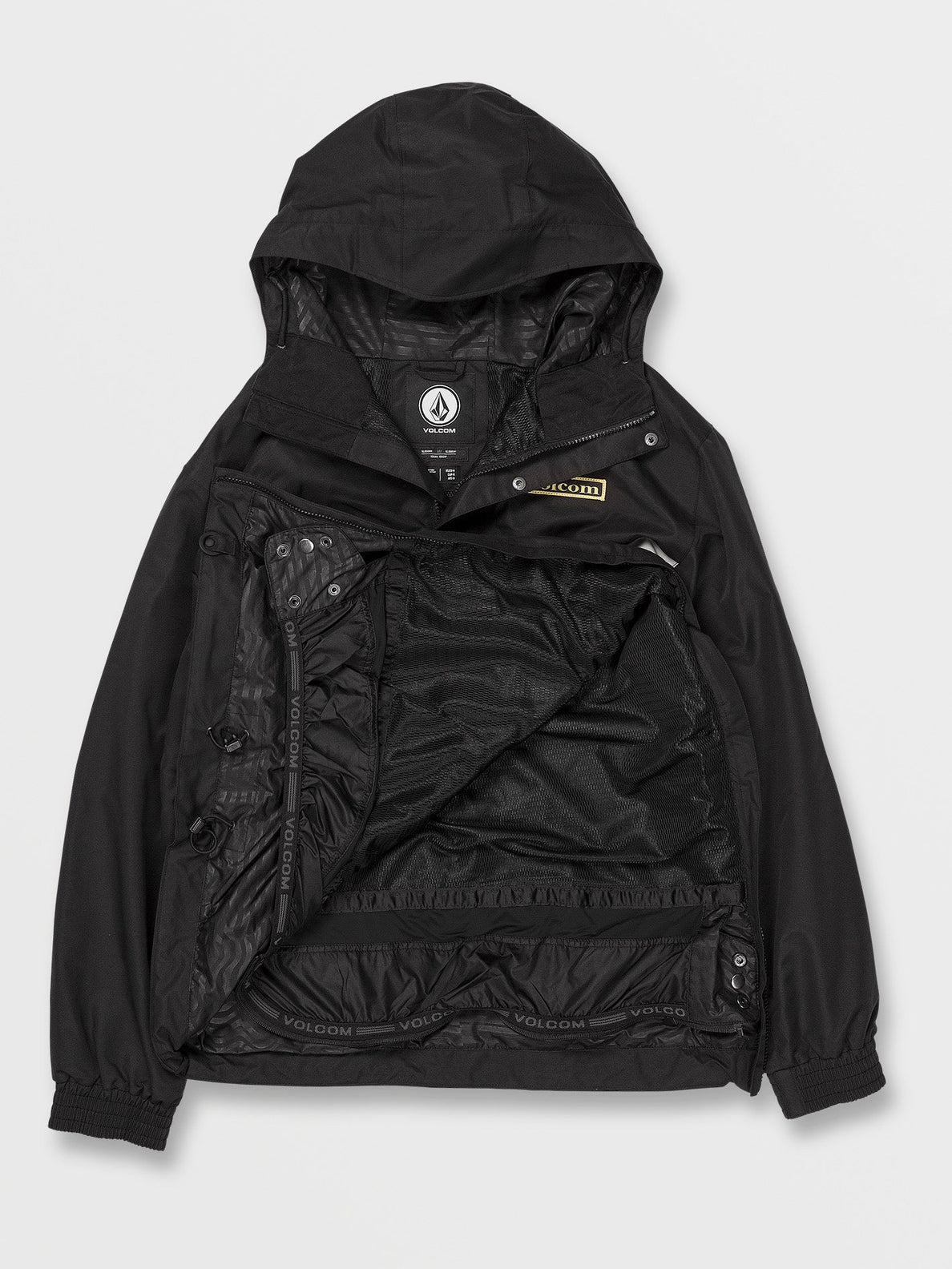 Volcom Longo Pullover snowboard jacket - Black