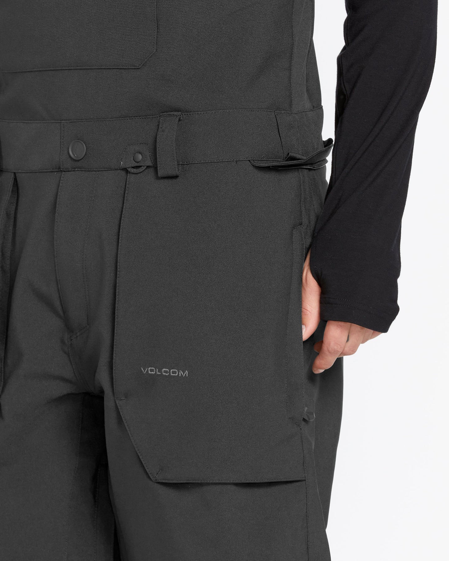 Volcom Roan Snowboard-Latzhose – Schwarz