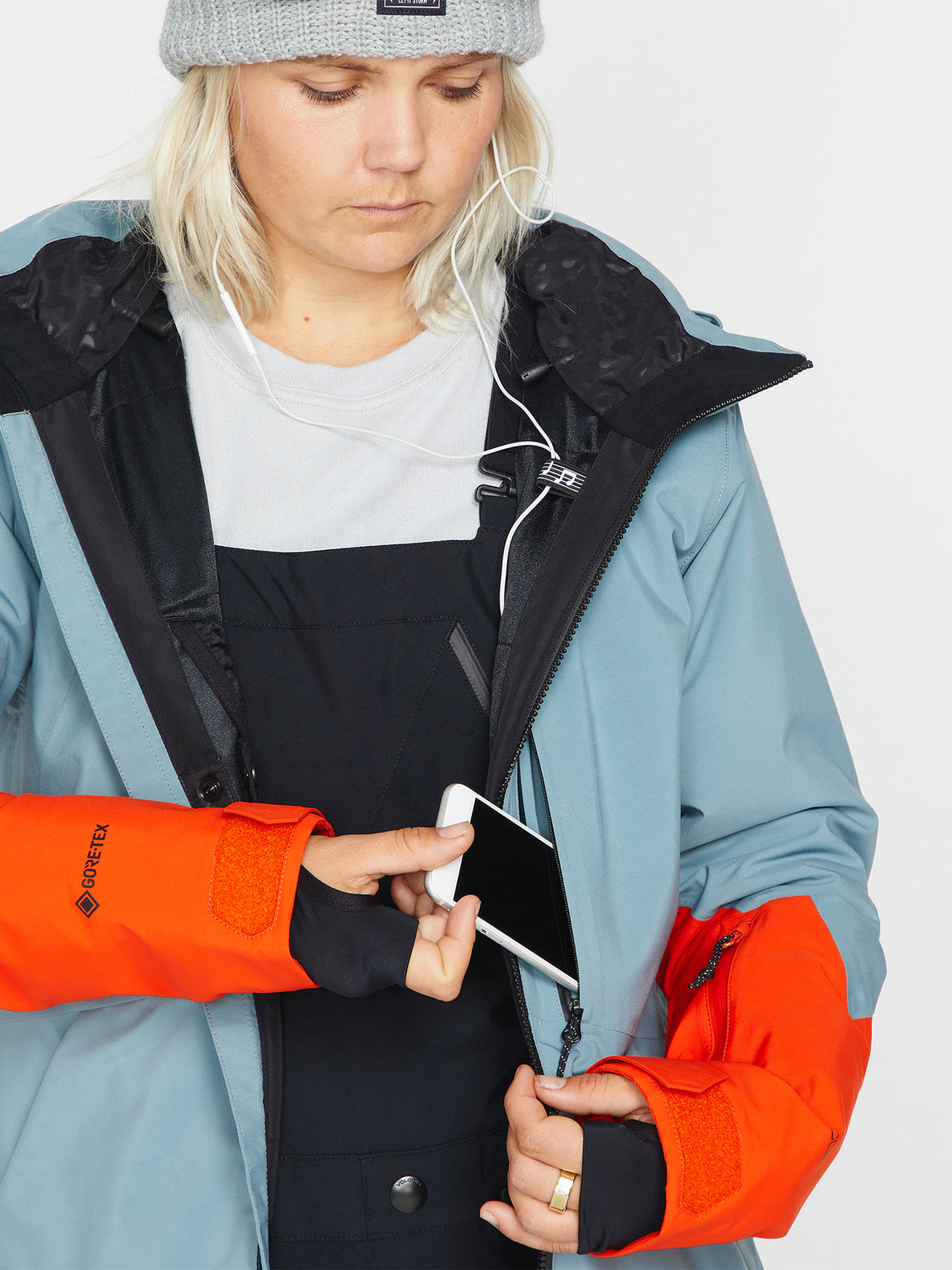 Veste de snowboard pour femmes Volcom 3D Stretch Gore-Tex Jacket - Green Ash