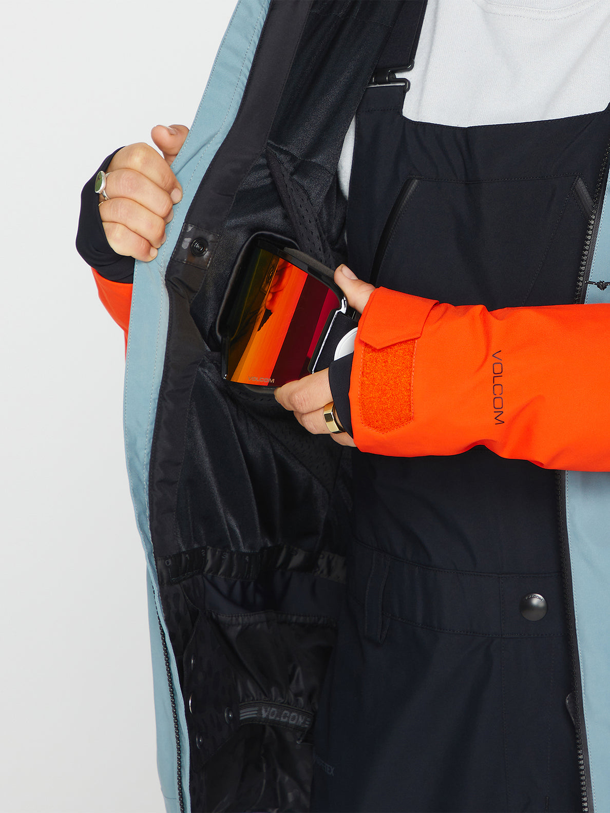 Veste de snowboard pour femmes Volcom 3D Stretch Gore-Tex Jacket - Green Ash