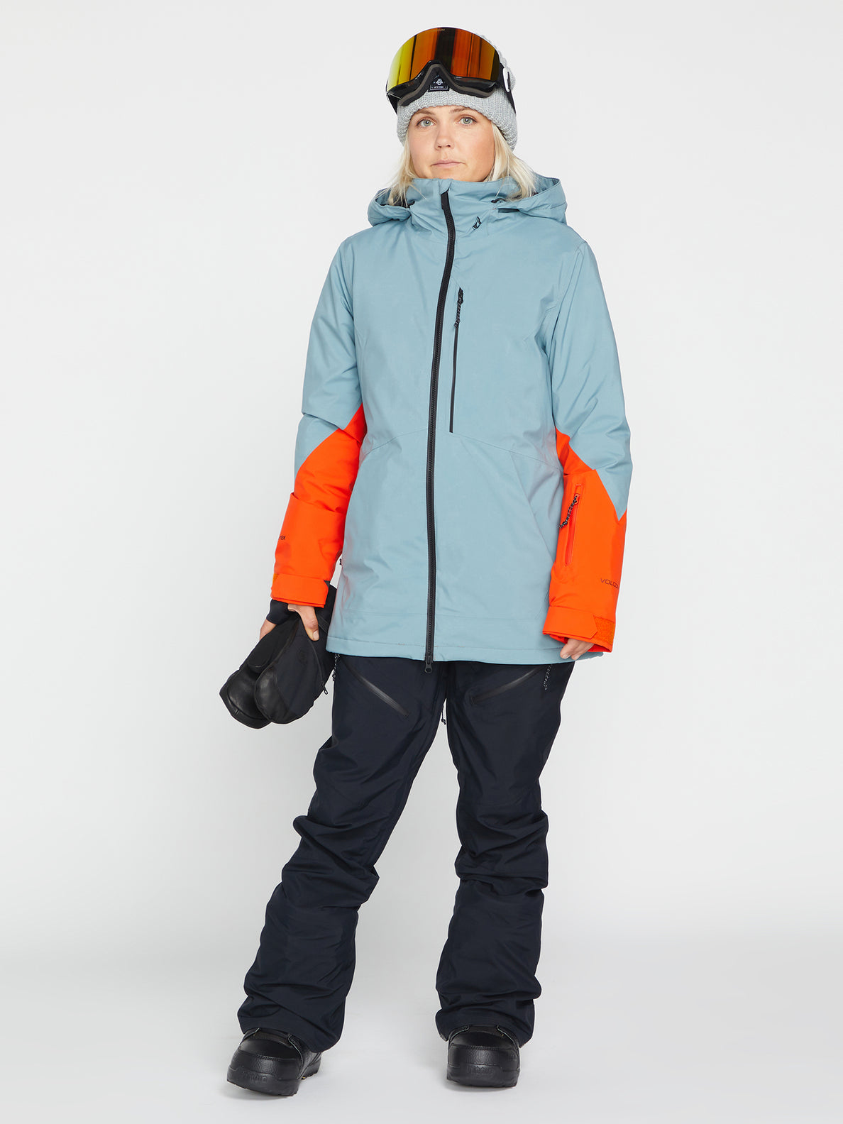 Veste de snowboard pour femmes Volcom 3D Stretch Gore-Tex Jacket - Green Ash