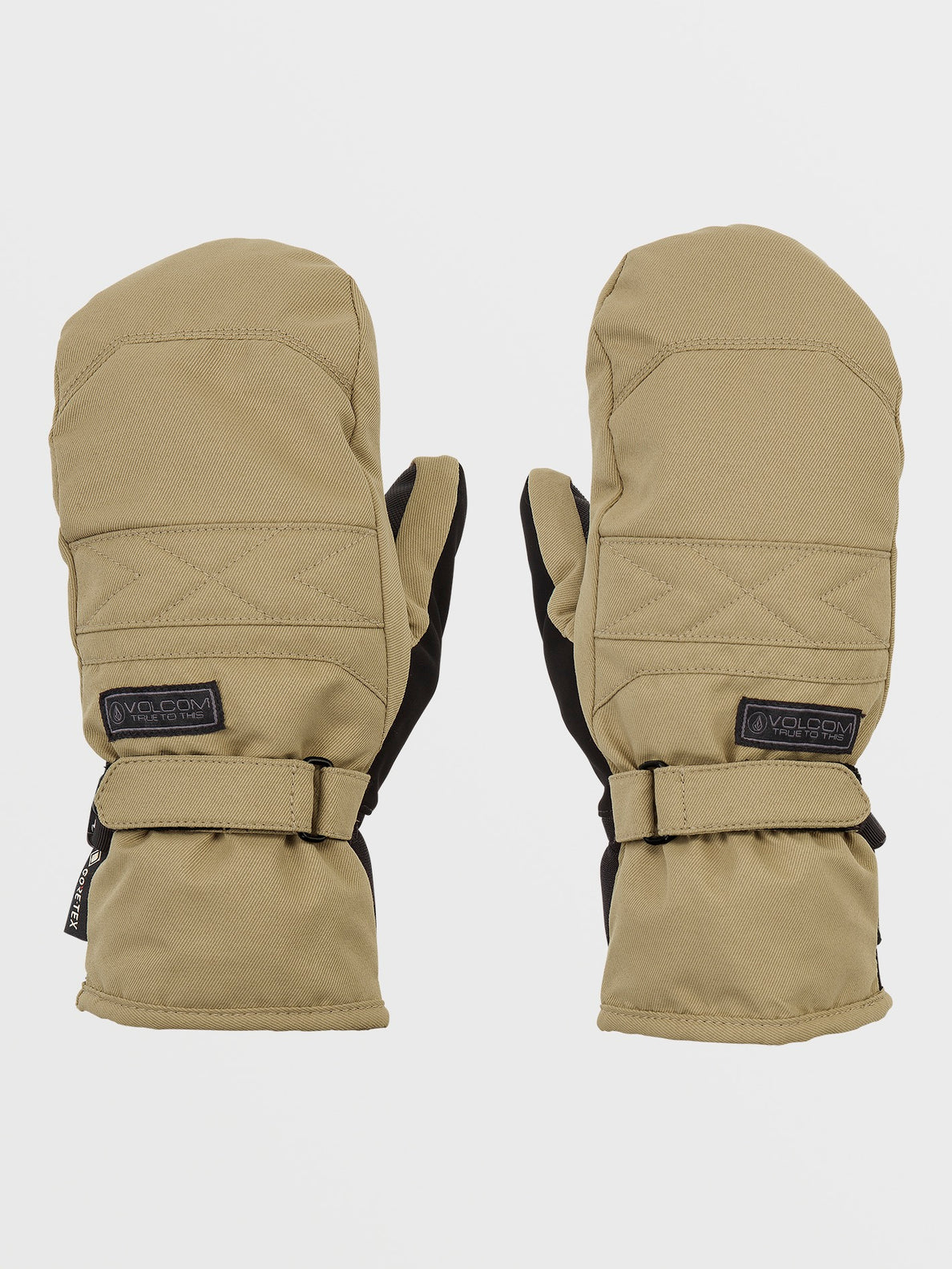 Volcom Peep Gore-Tex Mitt Women's Snow Mittens - Dark Khaki