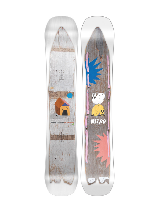 Tabla snowboard Nitro Cheap Thrills x Wigglestick 2024
