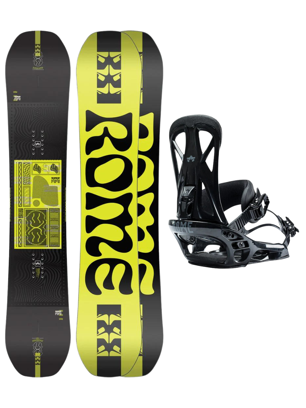 Pack snowboard: Rome Mechanic 156 + Rome United | Packs Snowboard: Tabla + Fijación | Snowboard Shop | surfdevils.com