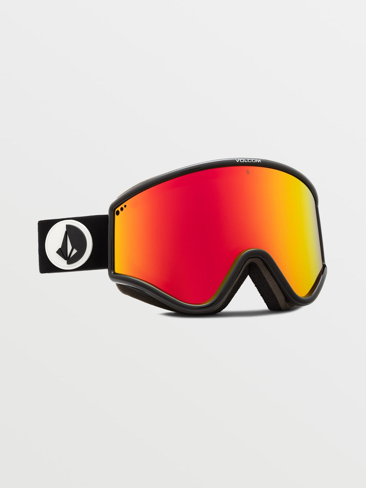 Volcom Yae Gloss Black Blizzard Goggles - Red Chrome
