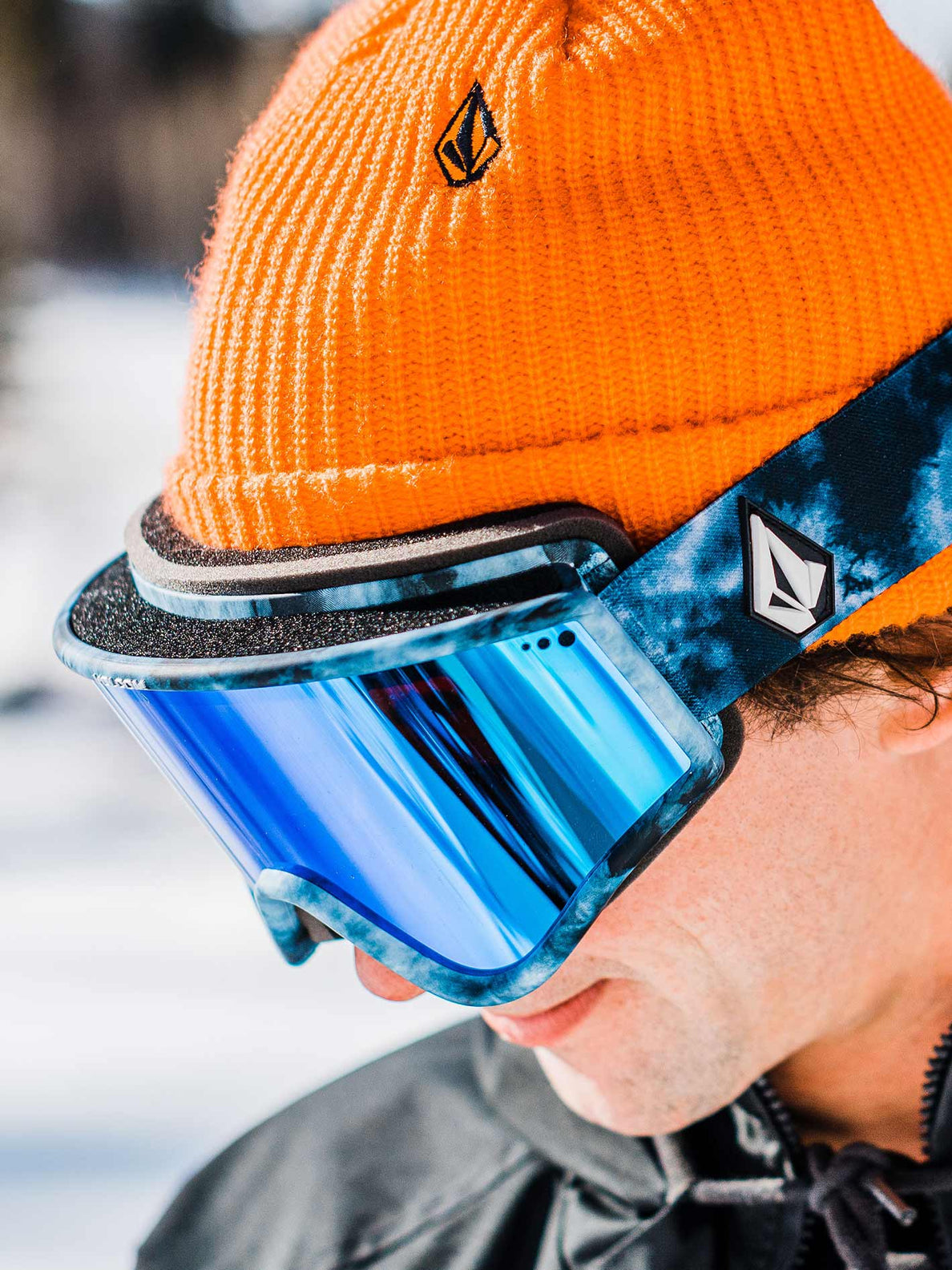 Volcom Yae Laggon Tie-dye Blizzard Goggles - Blue Chrome