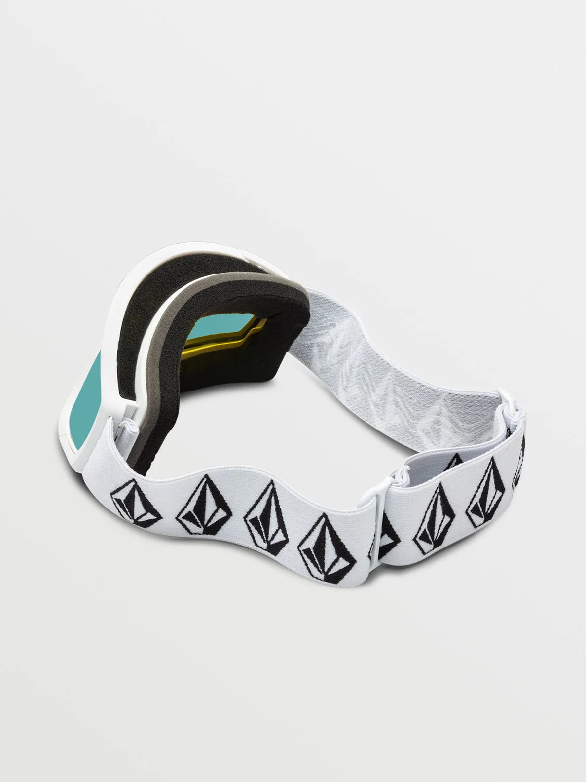 Maschera da neve Volcom Attunga Youth - Matte Stone White / Ice Chrome + Lente extra