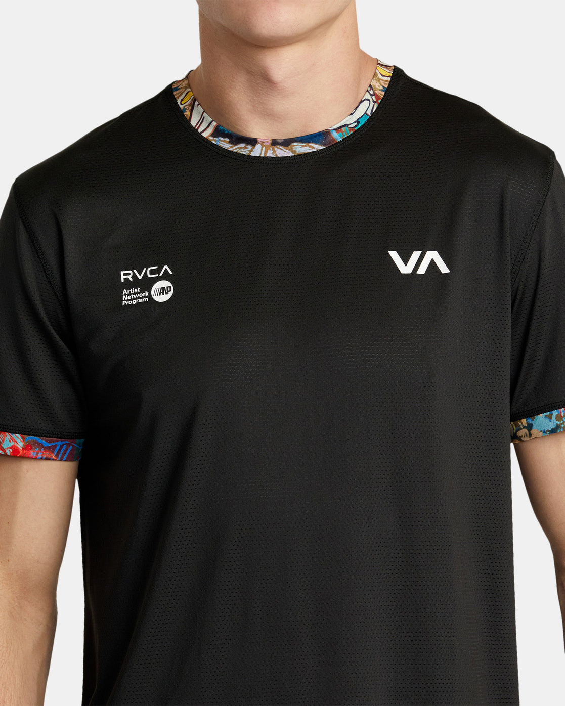Sage Vaughn x RVCA Runner Technical T-Shirt - Black