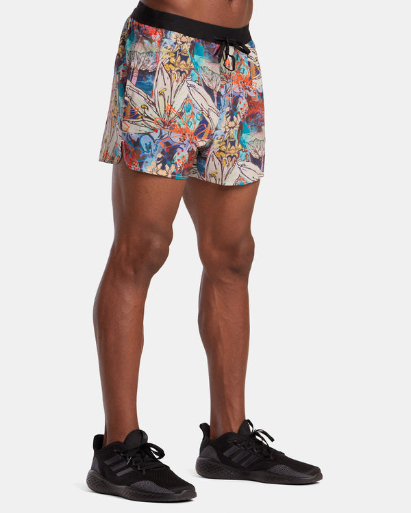 Shorts técnicos Sage Vaughn x RVCA Runner - Preto