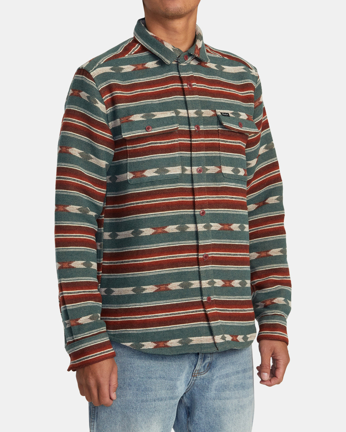 Camisa Rvca Blanket - Teal
