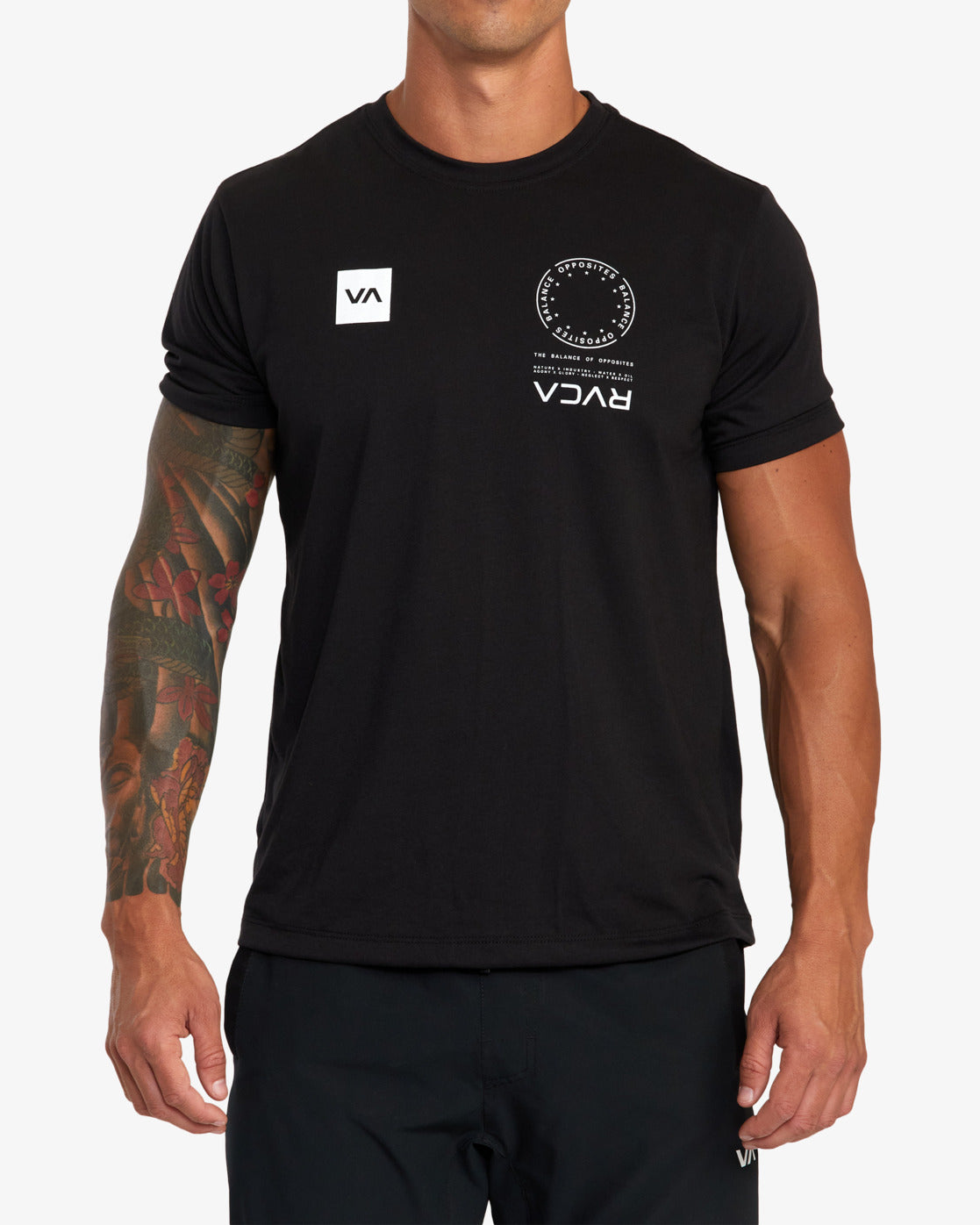 RVCA VA Sport Mark Technical T-shirt - Black