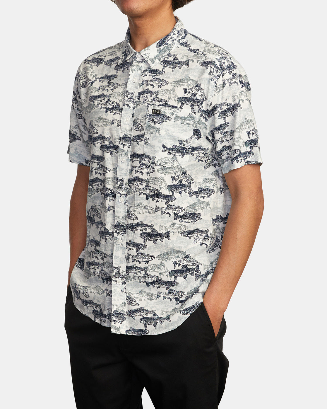 Camisa Rvca Ben Horton Fish Camo