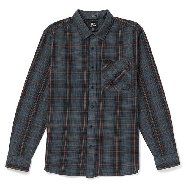 Camisa Volcom Heavy Twills Flannel - Darkslate | Camisas de hombre | Camisas manga corta | Volcom Shop | surfdevils.com