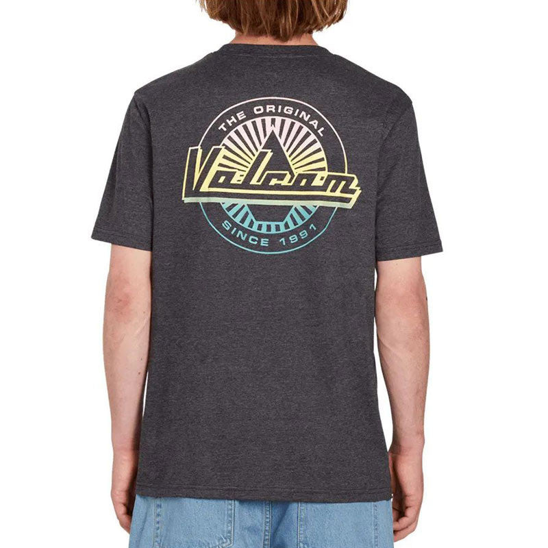 Camiseta Volcom Initial Heather SS - Heather Black