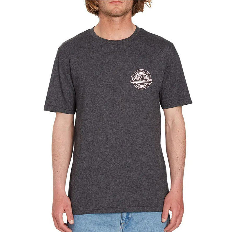 Camiseta Volcom Initial Heather SS - Heather Black