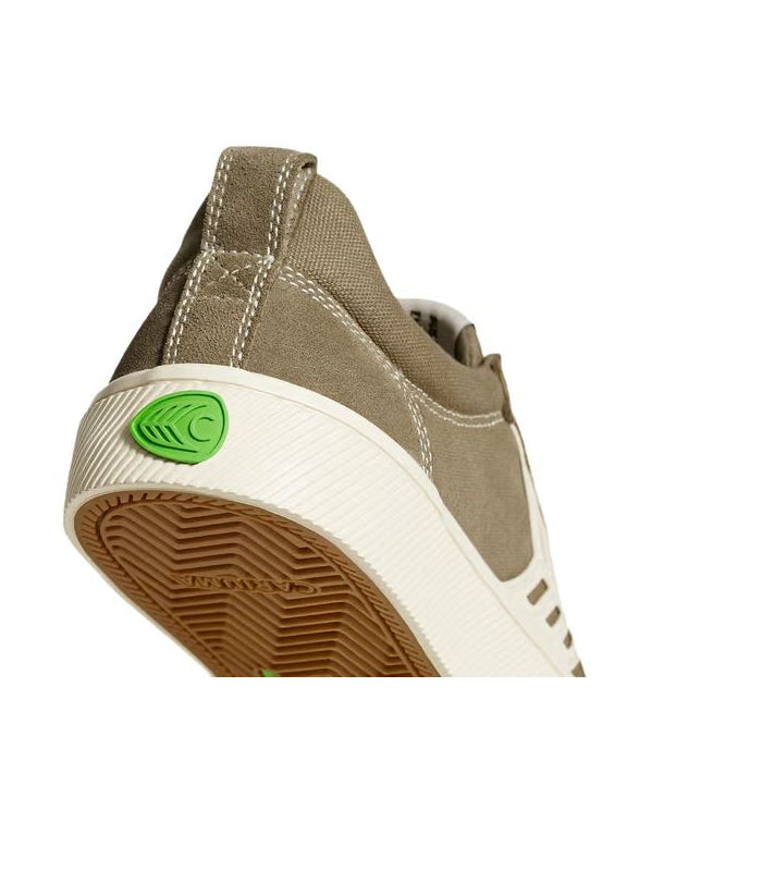 Cariuma Catiba Pro Skate Burnt Sand Suede and Canvas Contrast Thread Ivory