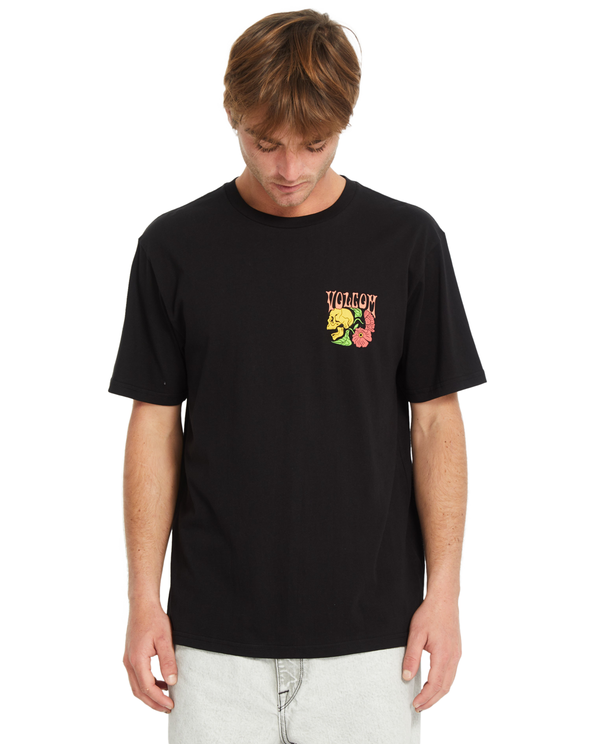 Kurzarm-T-Shirt Volcom Tooflow - Schwarz