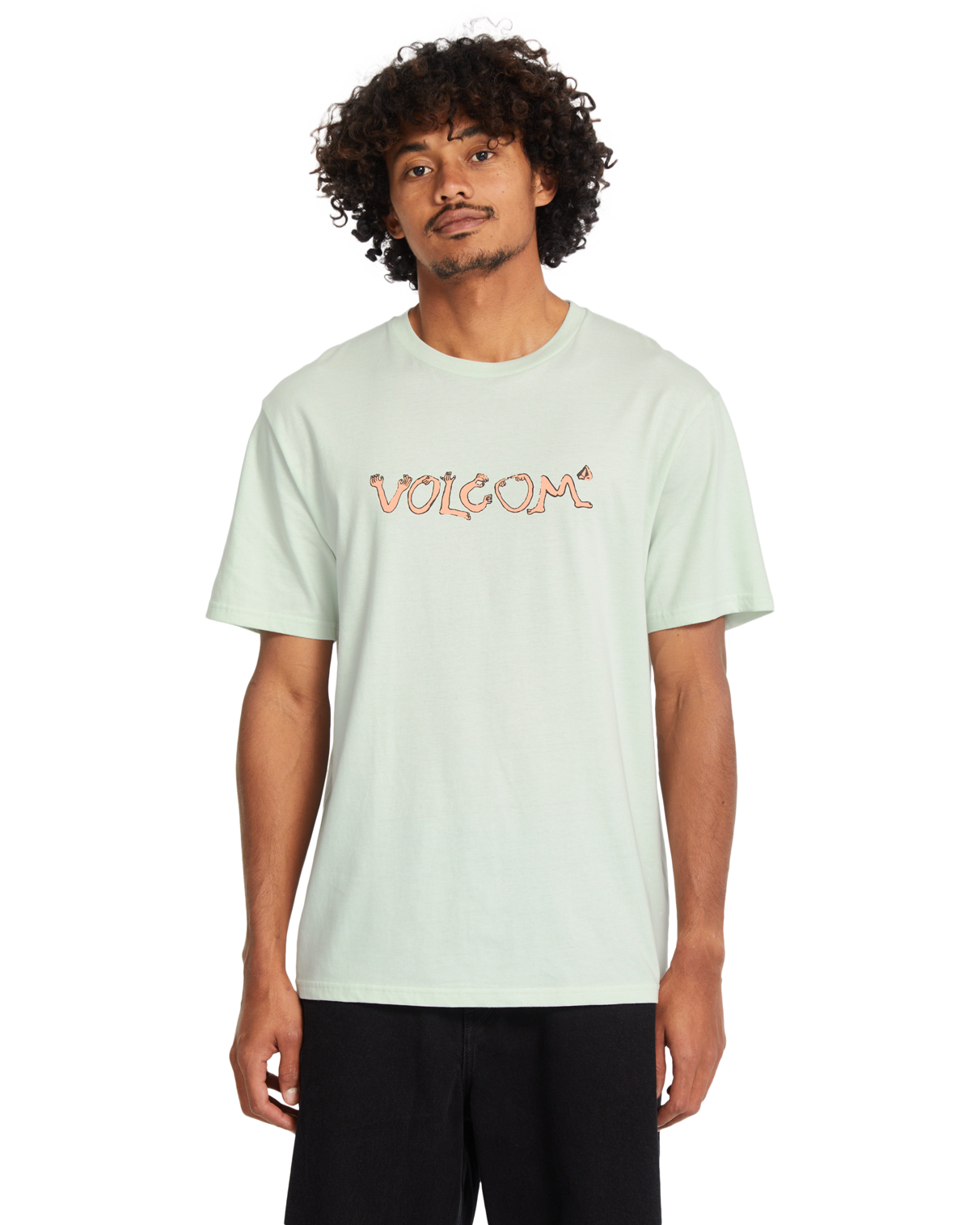 Kurzarm-T-Shirt Volcom Crazybal - Cloud Blue