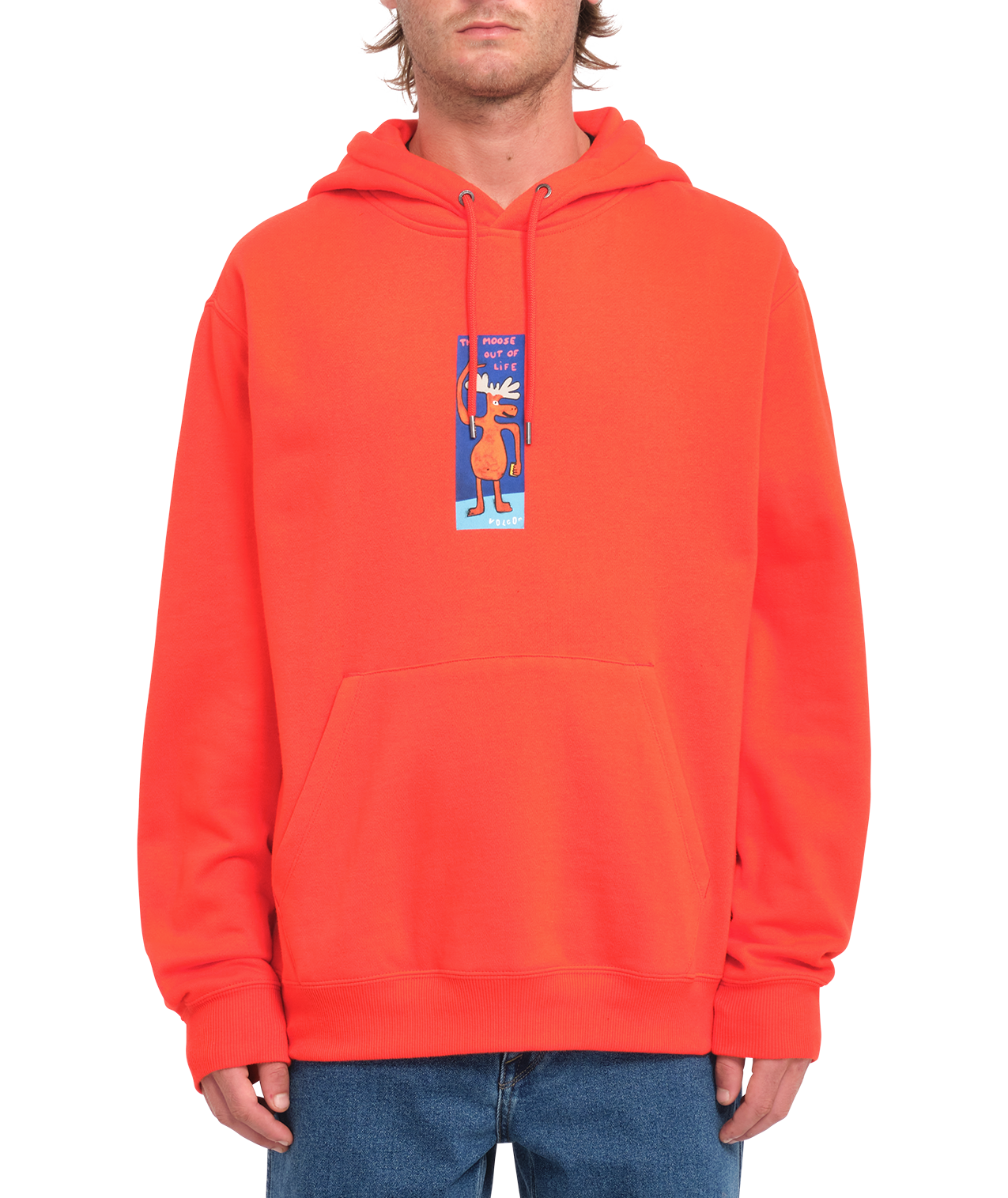 Sweat à capuche Volcom Olivmoose - Rouge vif
