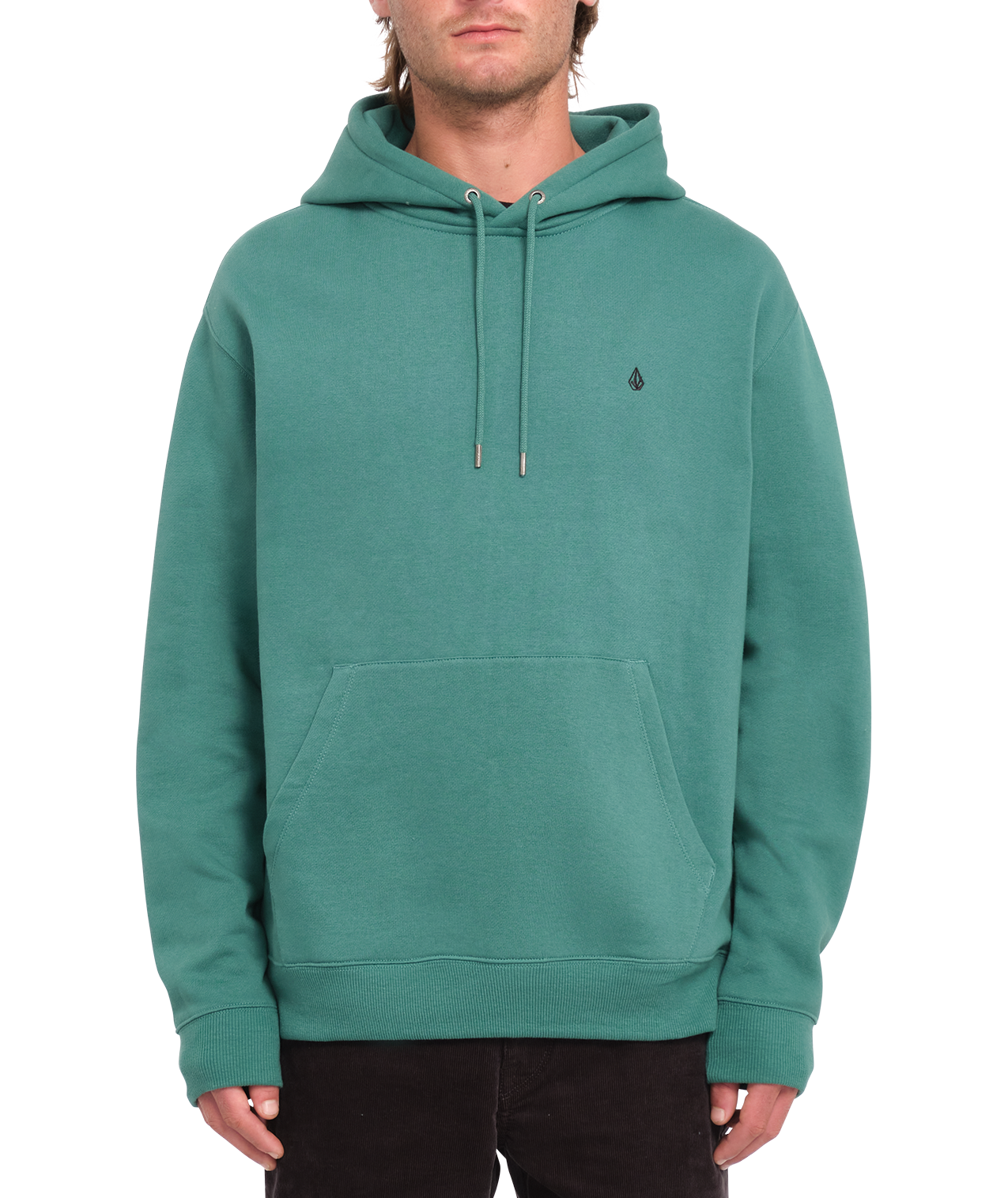Sweat à capuche Volcom Single Stone - Vert Mer