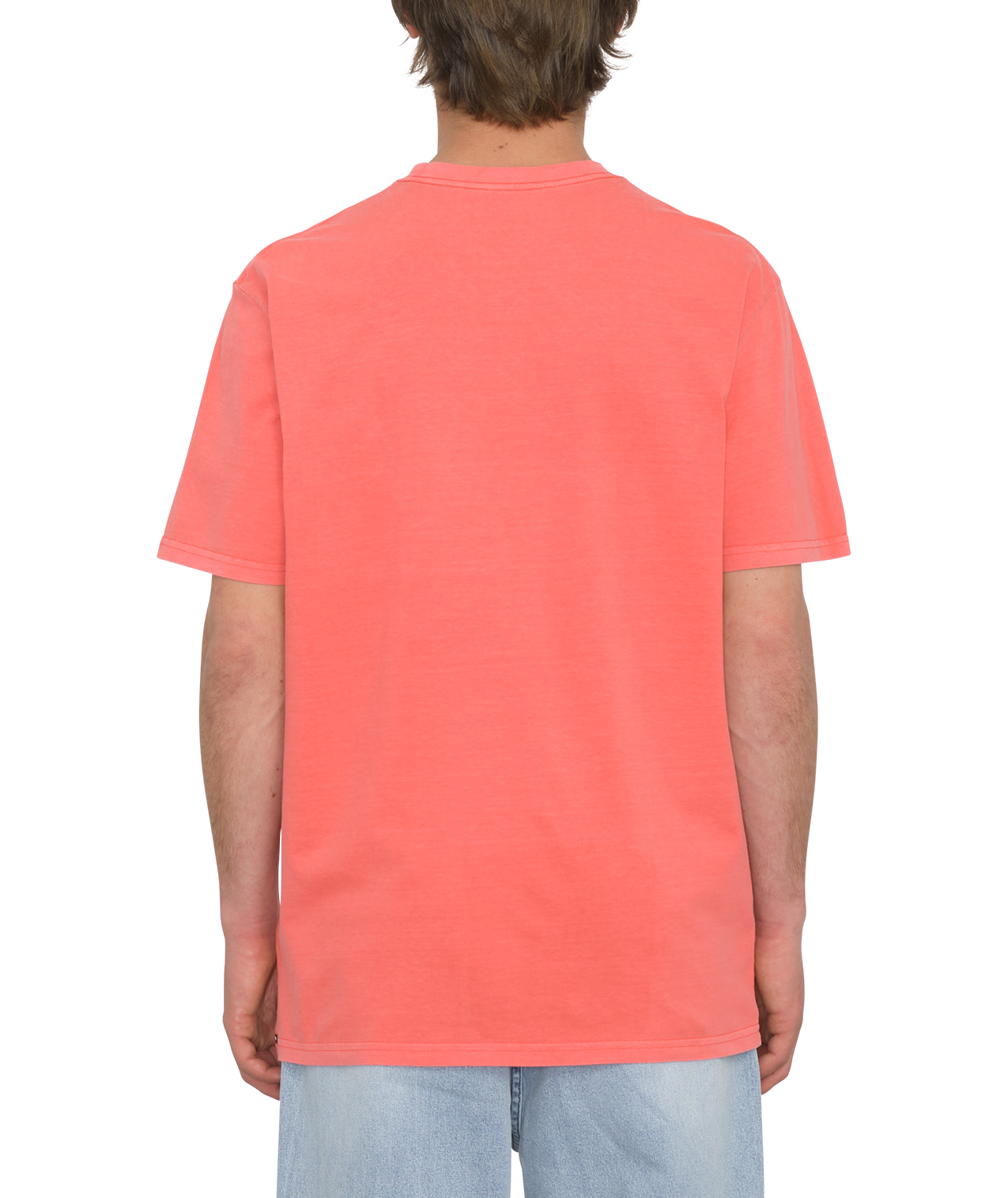 Volcom Solid Stone Emb Short Sleeve T-Shirt - Washed Ruby