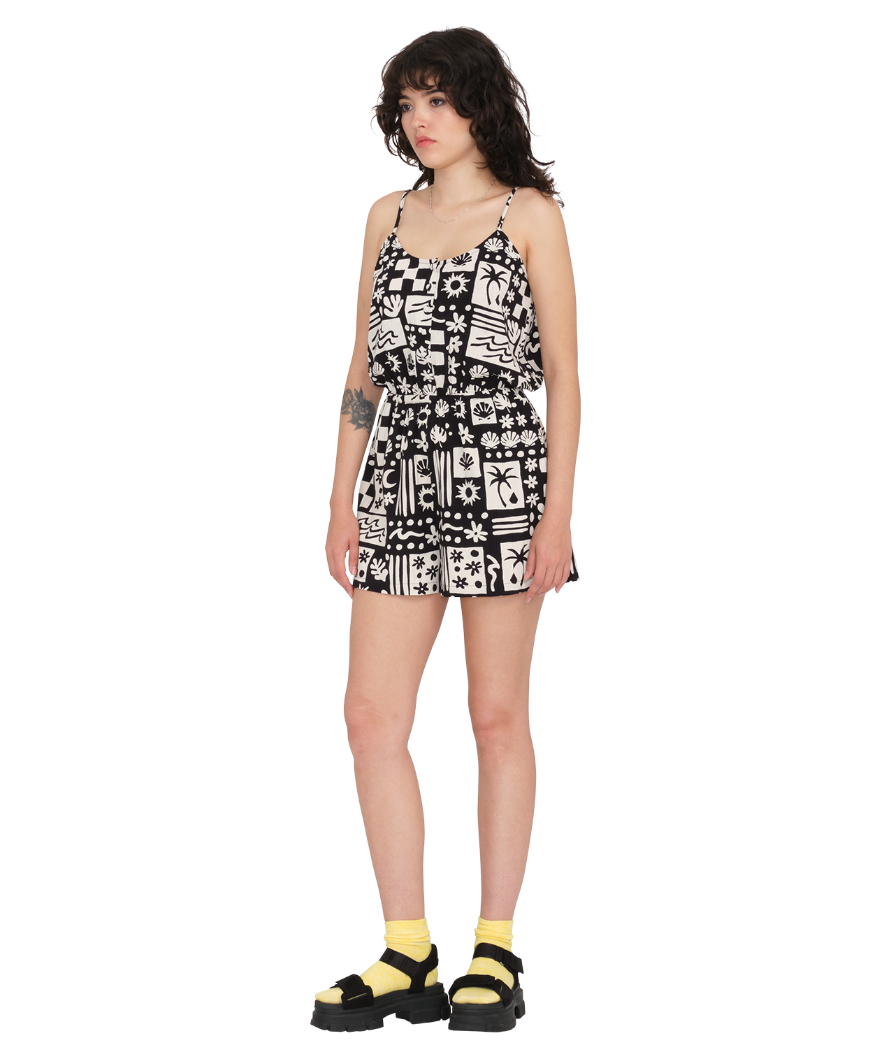 Mono Volcom Sunny Wild Romper - Black