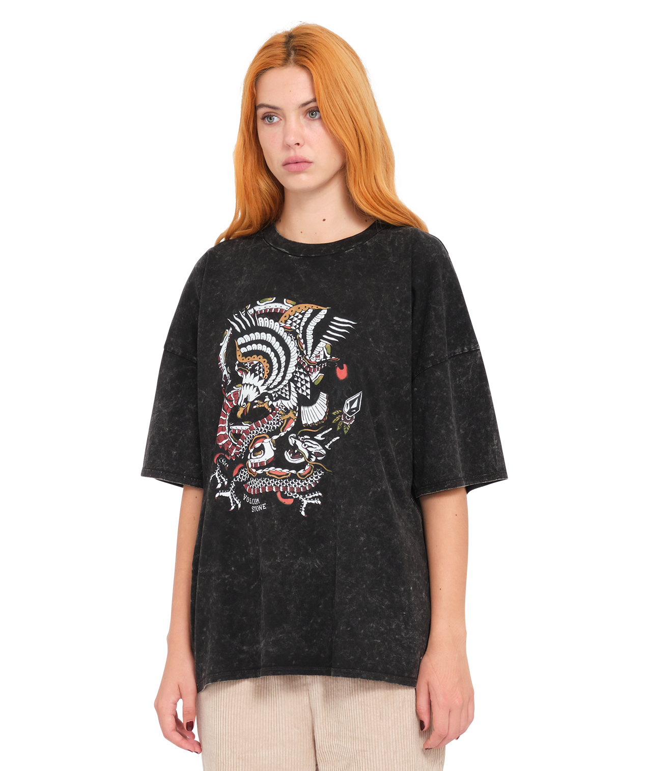 Mädchen T-Shirt Volcom Voltrip Tee - Schwarz