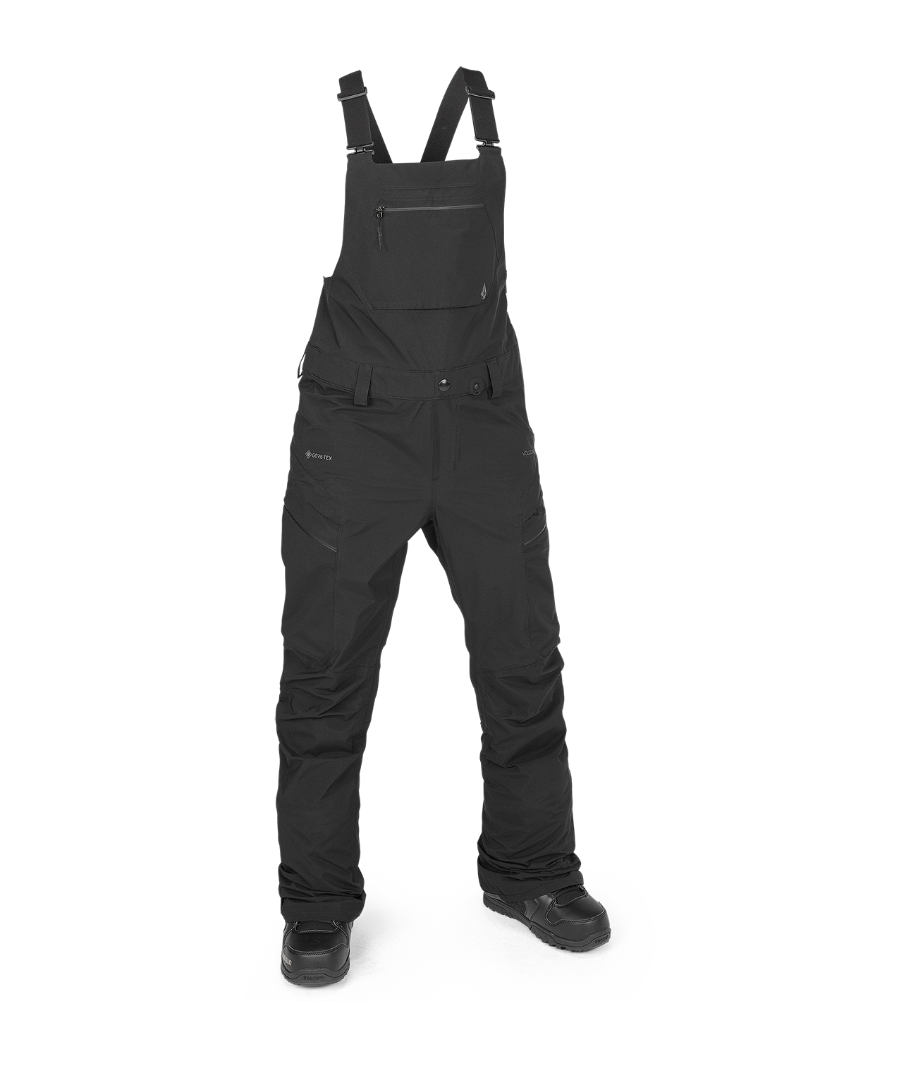 Volcom Elm Stretch Gore Bib Overall Women's Snowboard Pants - Black
