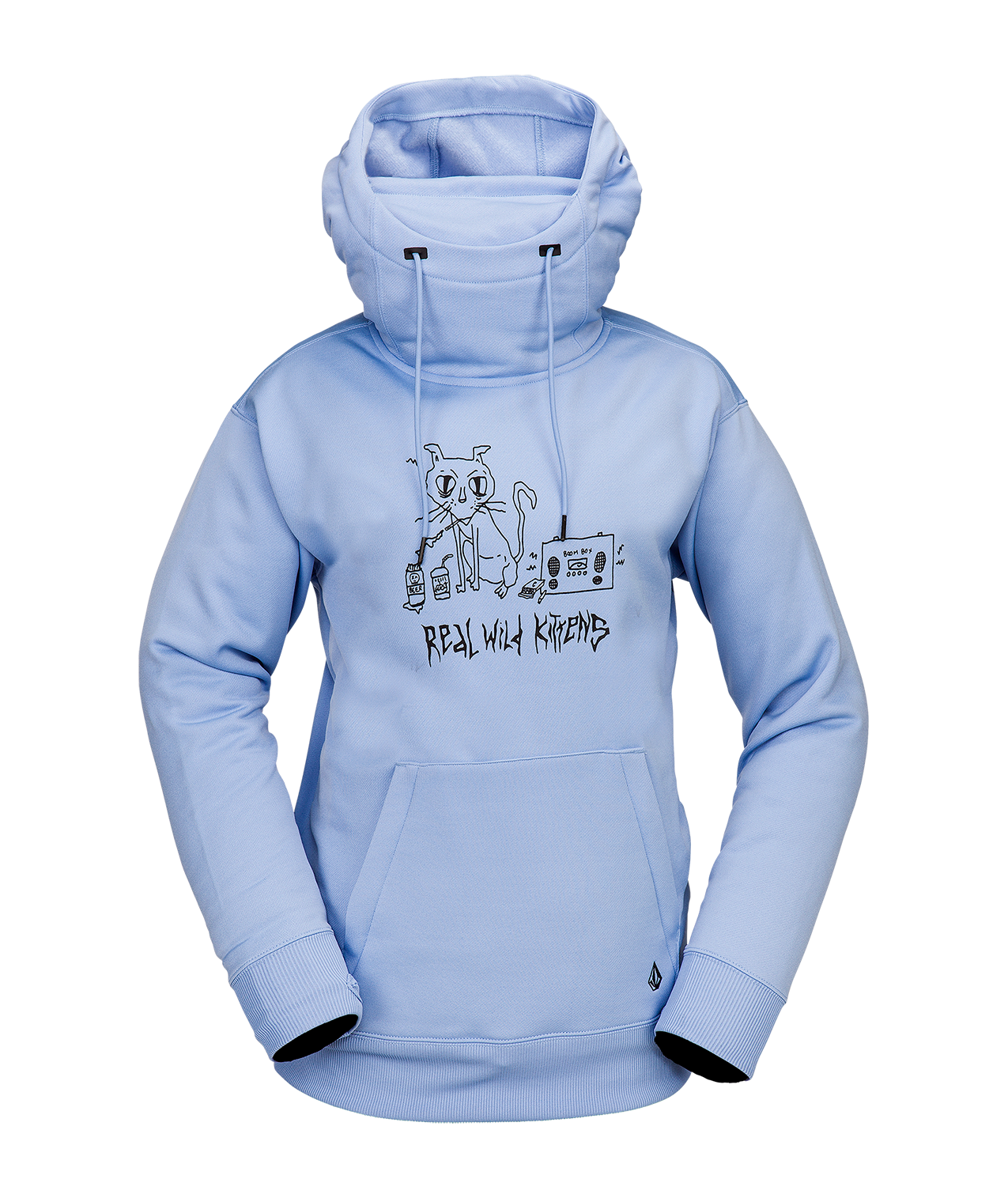Damen Kapuzenpullover Volcom Riding Hydro P/O - Crystal Blue