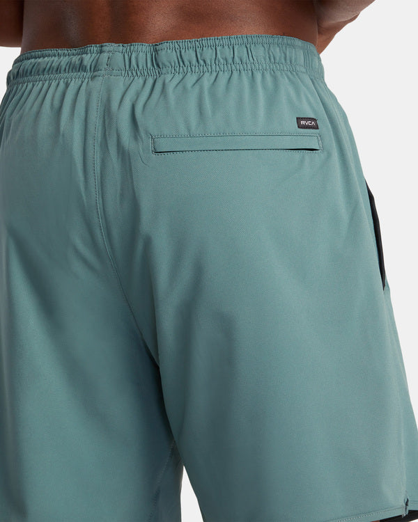 Rvca VA Sport Yoggers Stretch 17" Shorts - Pine Gray