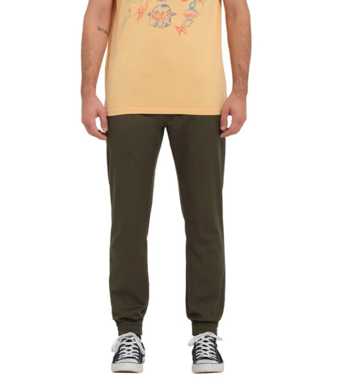 Pantaloni elasticizzati Jogger slim Volcom Frickin - Verde squadrone