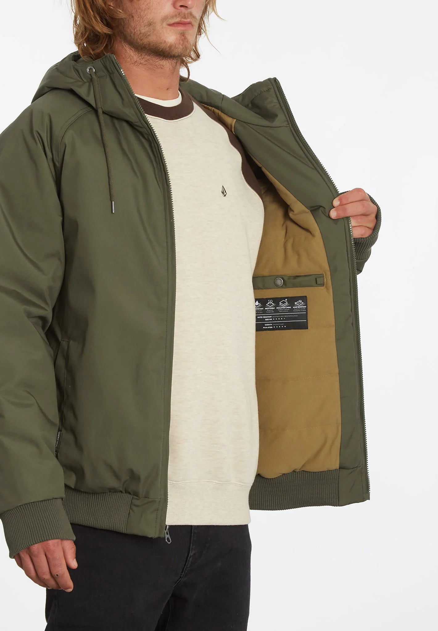 Volcom Hernan 5K Jacket Military